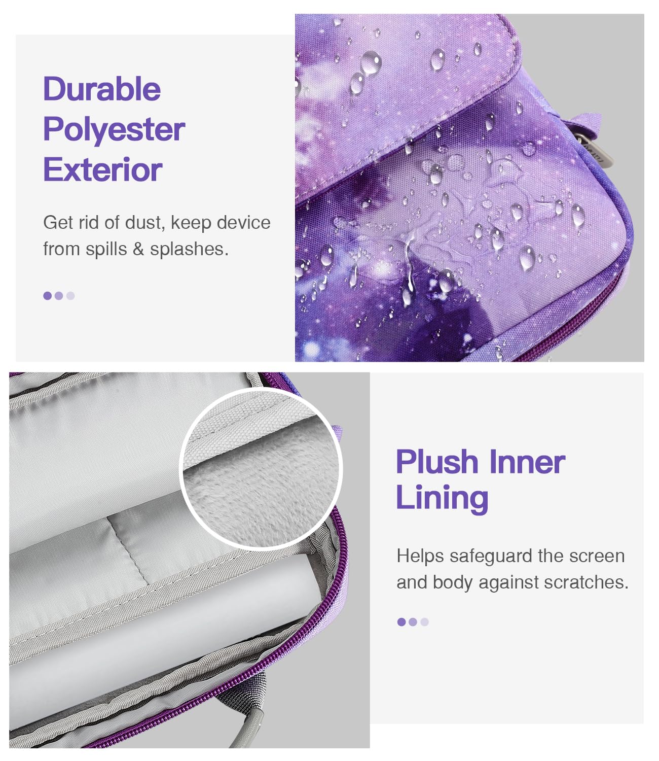 Moko 13.3-14 Inch Laptop Sleeve Bag Fits Macbook Pro M3/M2 14 2023,Macbook Pro 13 M2,New Macbook Air 13.6 M3/M2 2024,Tab S8 Ultr