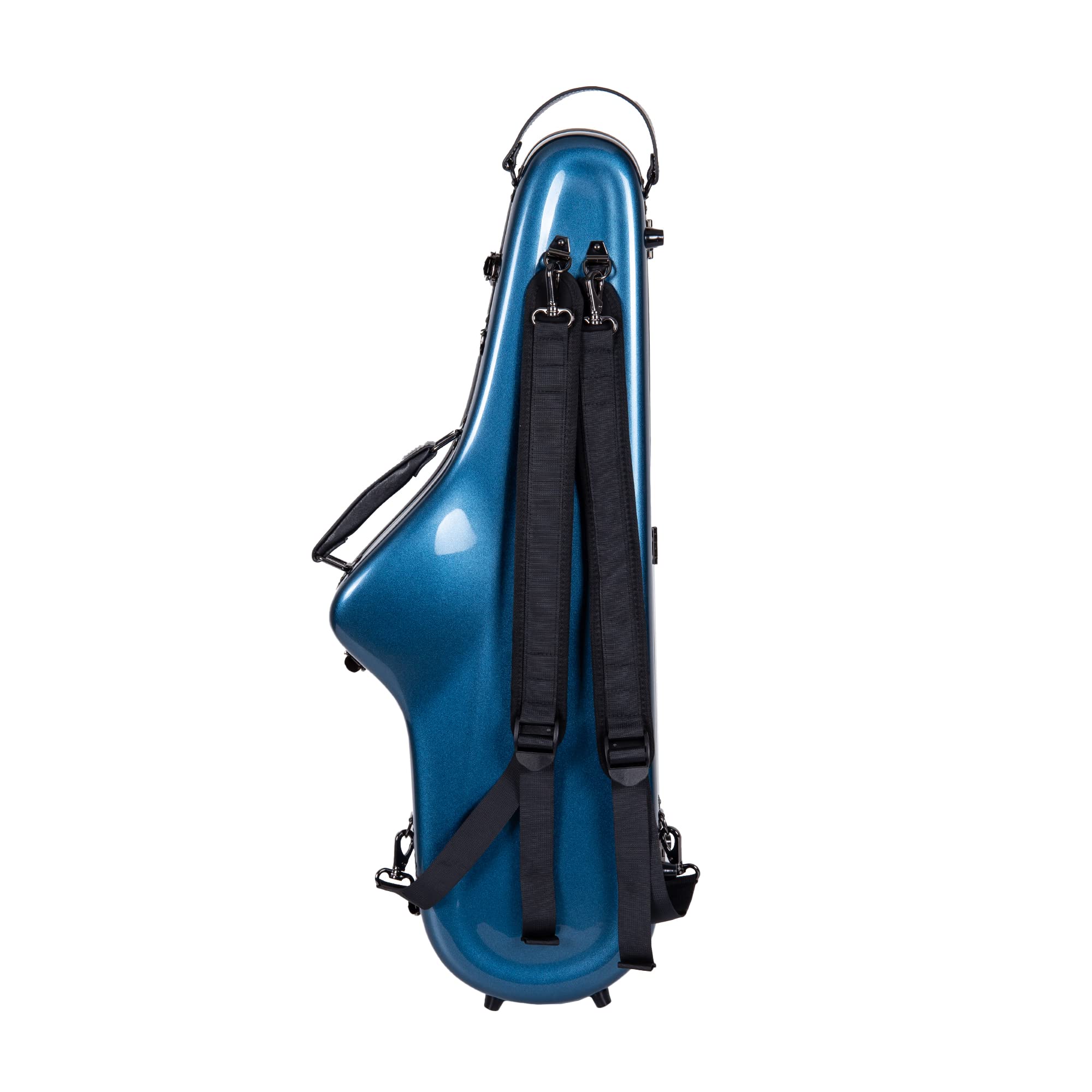 Crossrock Pro Grade Tenor Saxophone Case | Sapphire Blue, Tsa Lock, Stylish & Elite Protection, Detachable Straps, Accessory Poc