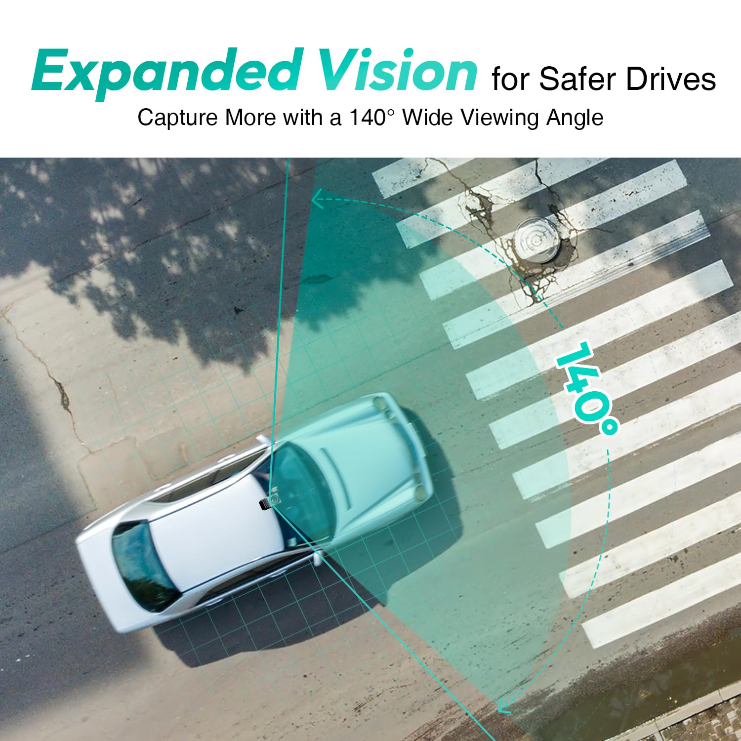 Botslab 2.5K Front Dash Cam, 170 Wide Angle Car Camera Front, Color Night Vision, Built In Wifi Gps, 24/7 Parking Mode, Wdr, Eme