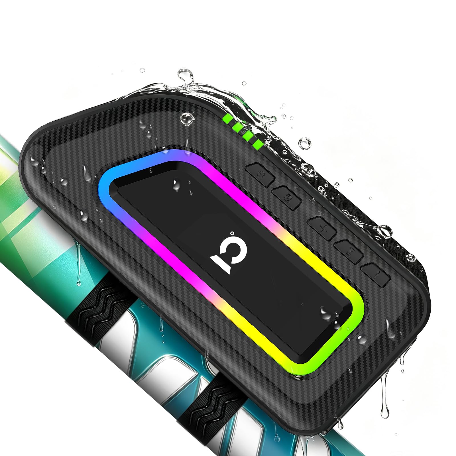 SHIDU Portable Bluetooth Bike Speaker IP67 with Frame Mounting Straps