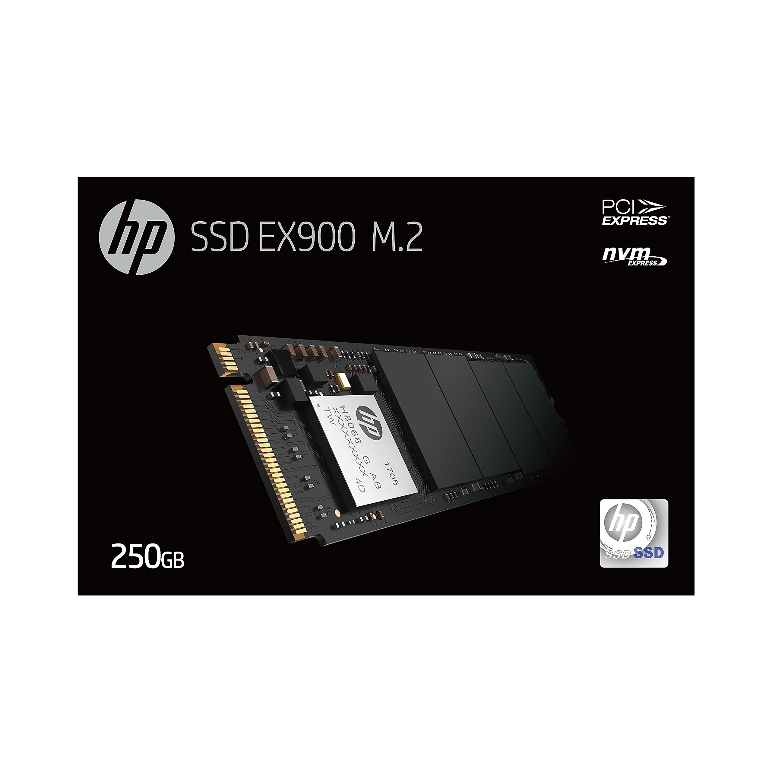 Hp Ex900 M.2 250Gb Pcie 3.0 X4 Nvme 3D Tlc Nand Internal Solid State Drive (Ssd) 2Yy43Aa#Abc