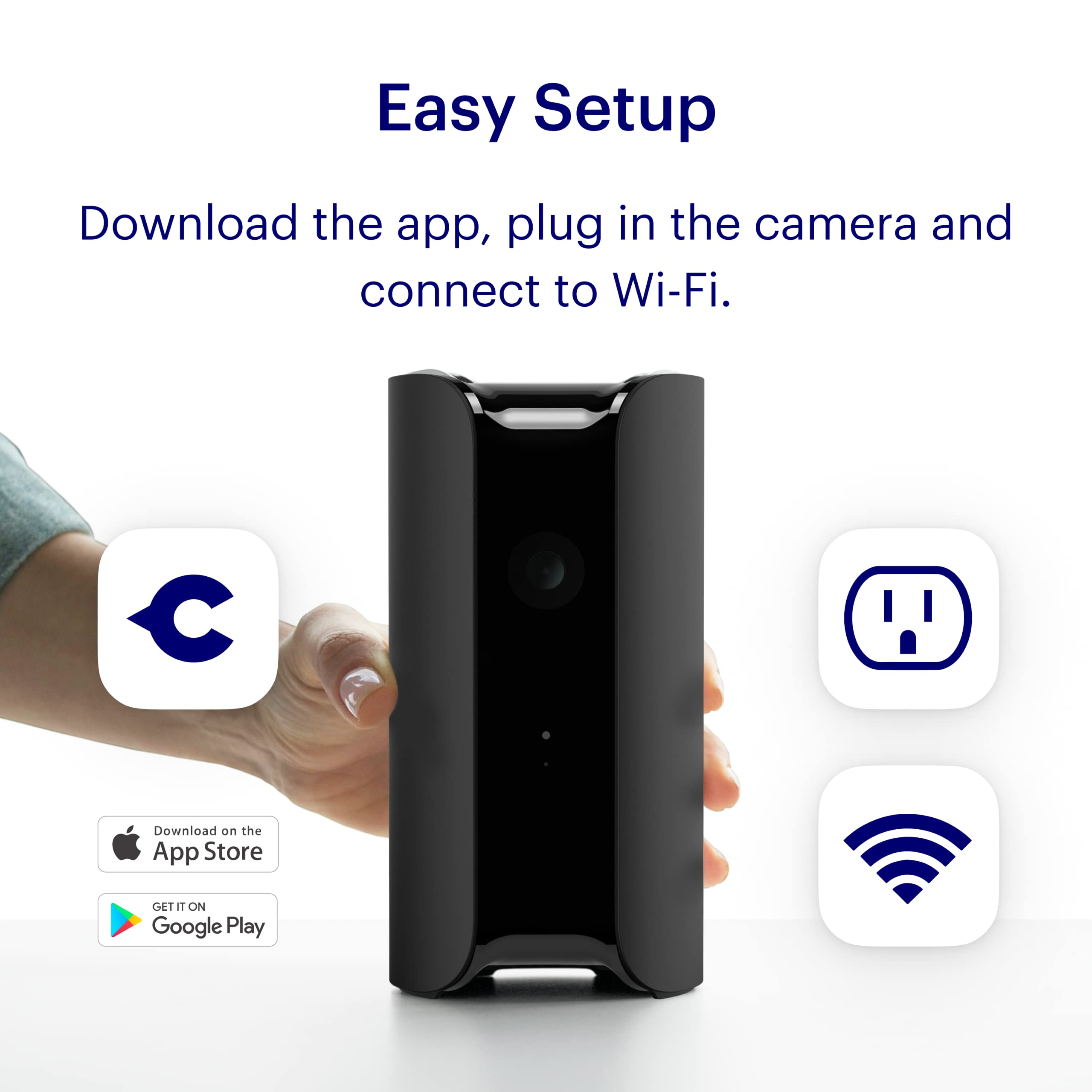 Canary View: Indoor Security Camera | Home Monitoring, Wifi, Wide Angle Lens, Motion Alerts, Compatible With Alexa & Google Home