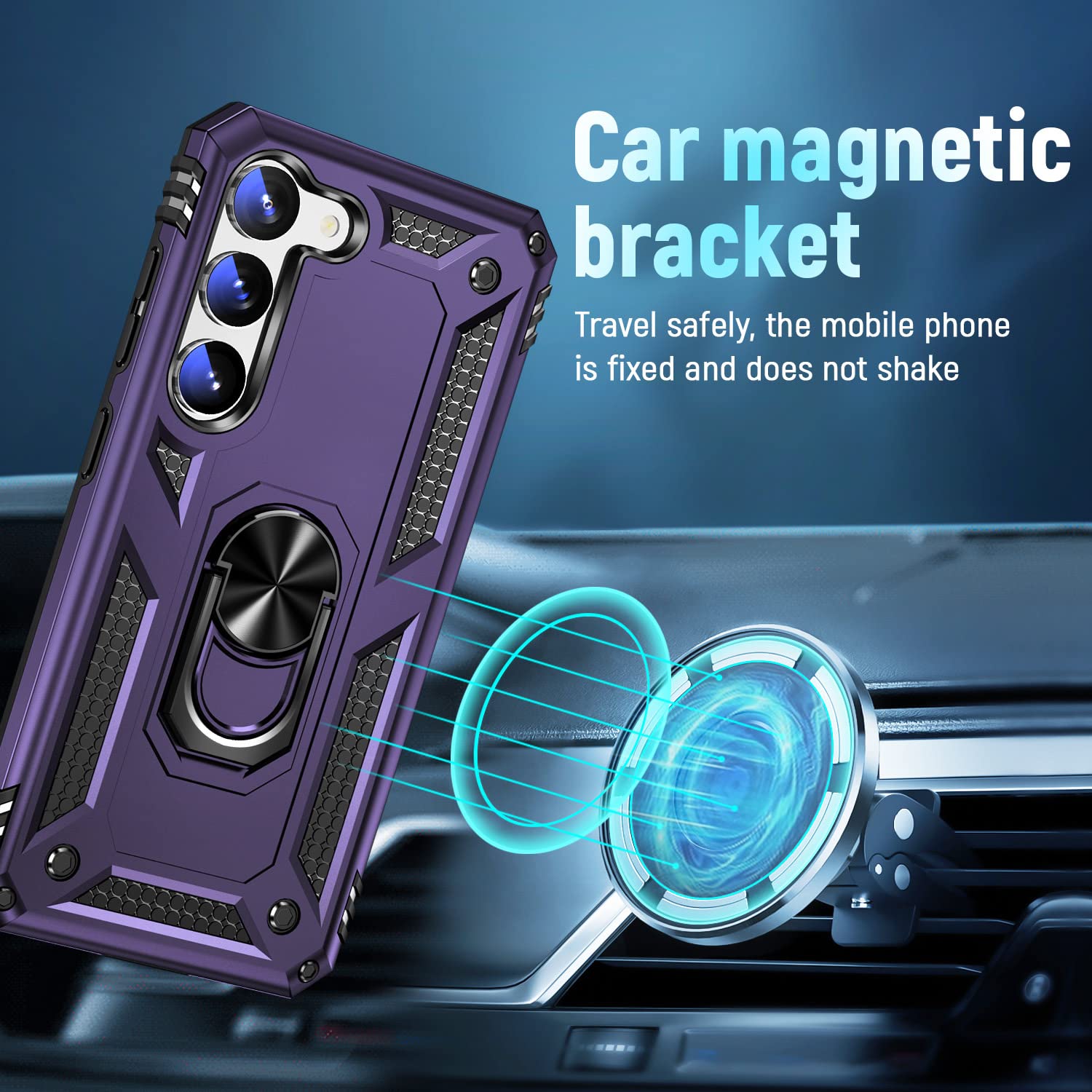 Zoeii S23 Phone Case, Galaxy S23 Case,[Military Grade Drop Tested] Hard Back & Soft Edge Slim Protective Designed,For Samsung S2