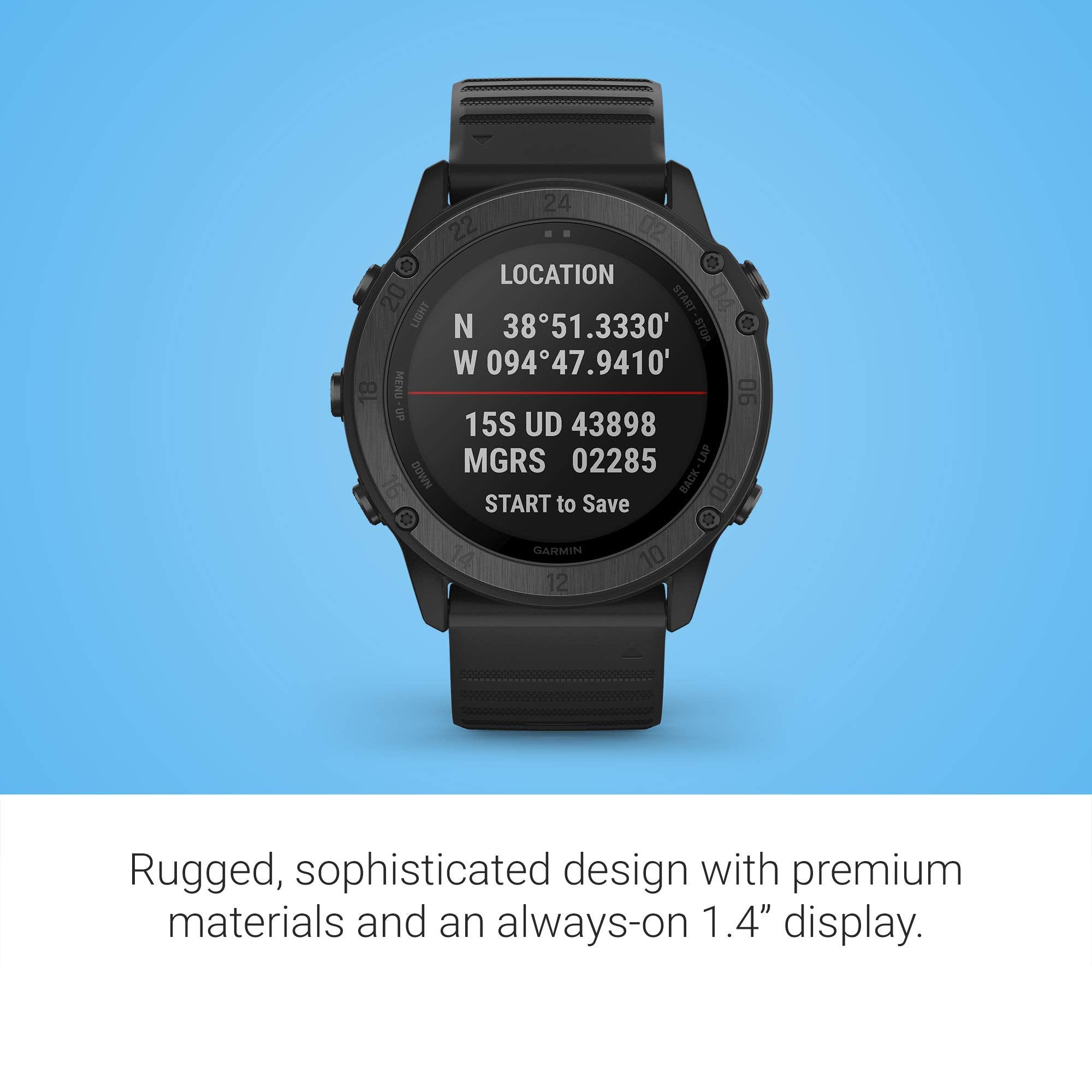 Garmin Tactix Delta, Premium Gps Smartwatch With Specialized Tactical Features, Designed To Meet Military Standards