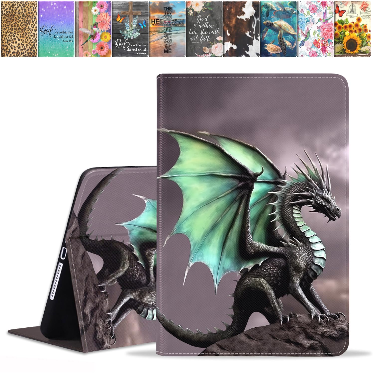 Lacoma For Ipad 9.7 2018/2017, Ipad Air 1/2 Soft Rubber Back Cover, Protective Leather Case With Adjustable Stand And Auto Wake&