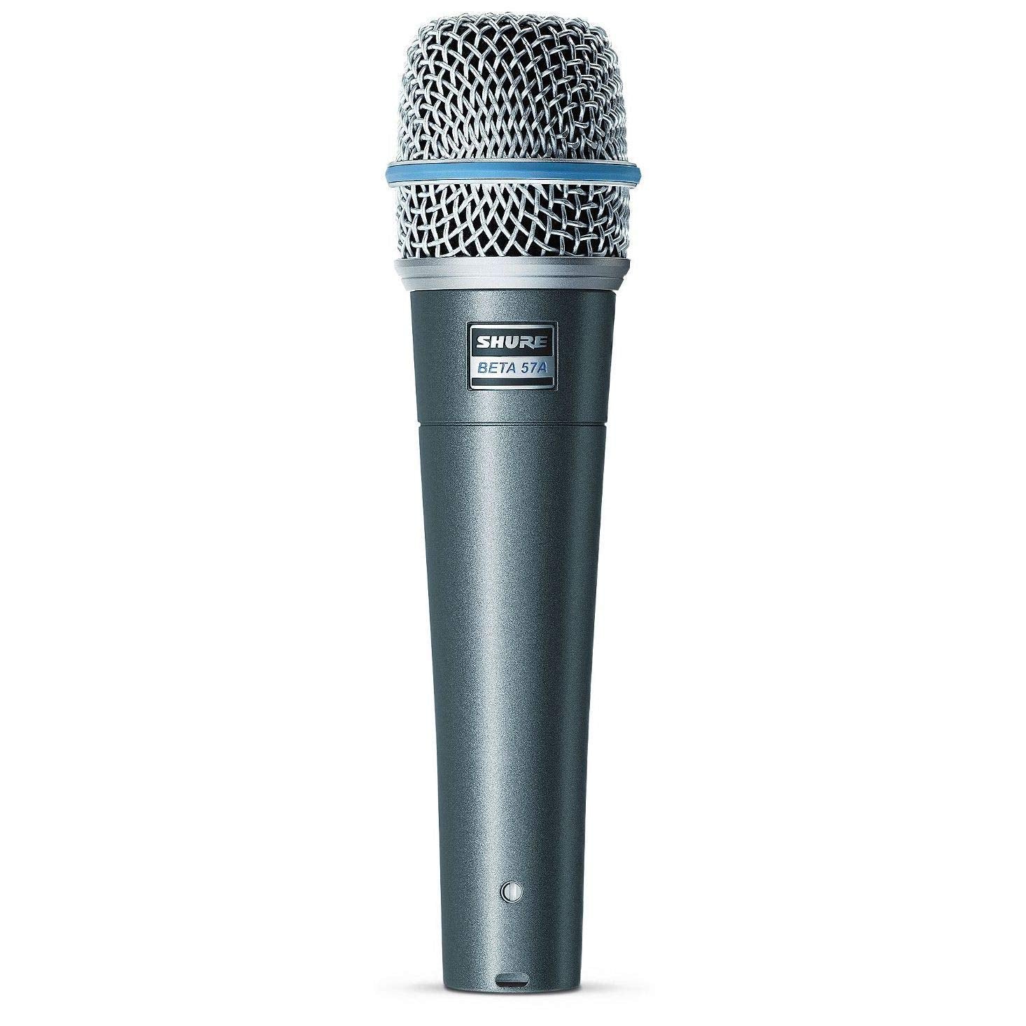 Shure BETA 57A Instrument Microphone - Supercardioid Dynamic Mic for Vocal and Instrumental Applications with High Output Neodym