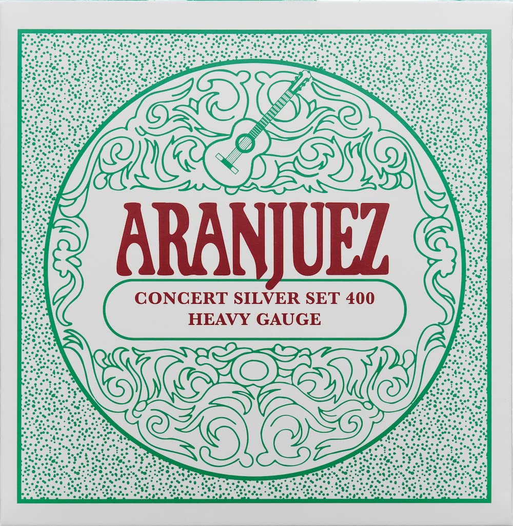 Aranjuez Strings   Spanish Guitar Strings   Nylon Classical Guitar Strings   Cuerdas Para Guitarra (Concert Silver 400)