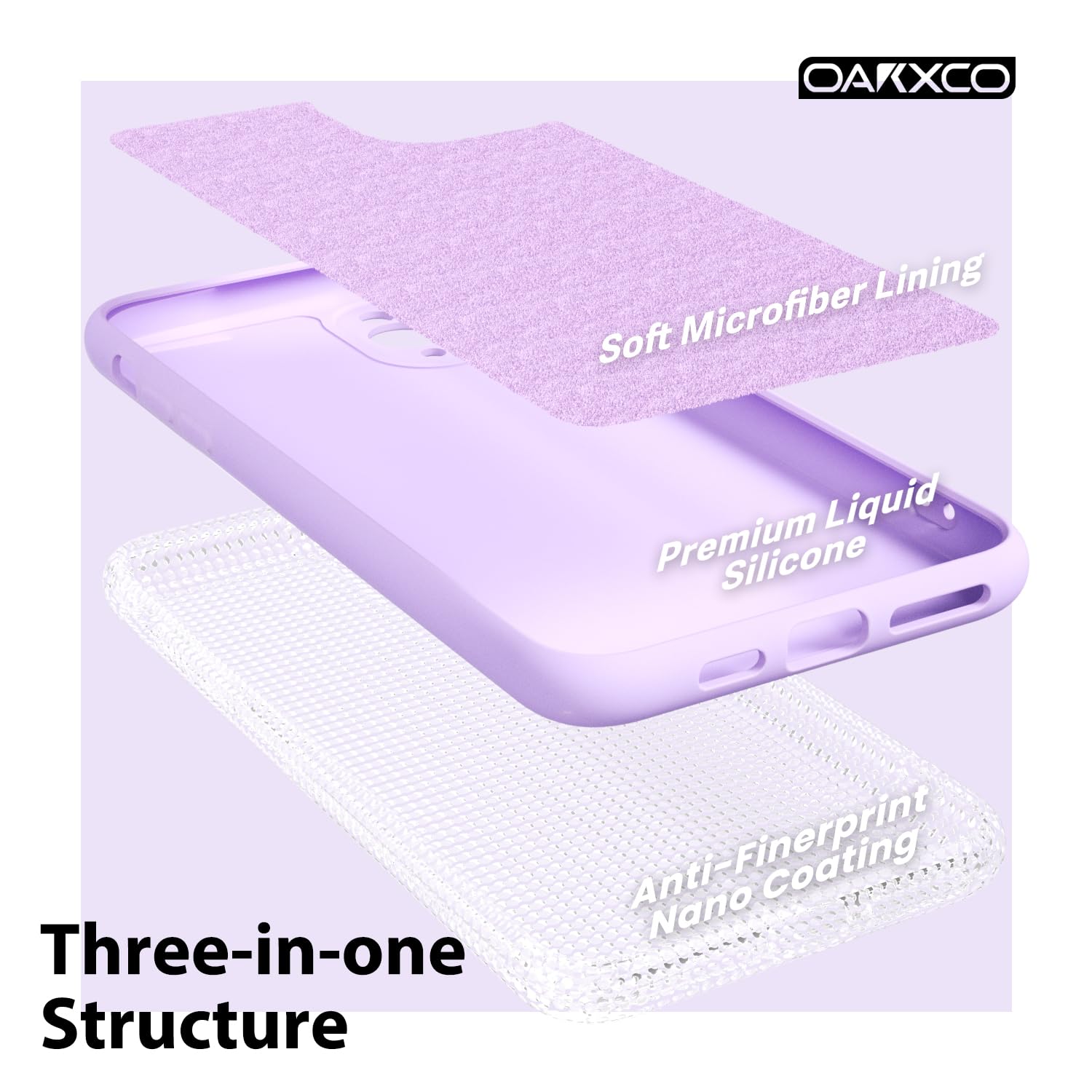 Oakxco For Iphone 11 Pro Max Phone Case Liquid Silicone, Thin Slim Soft Rubber Gel Tpu Plain Simple Cover For Women Girl Cute, M