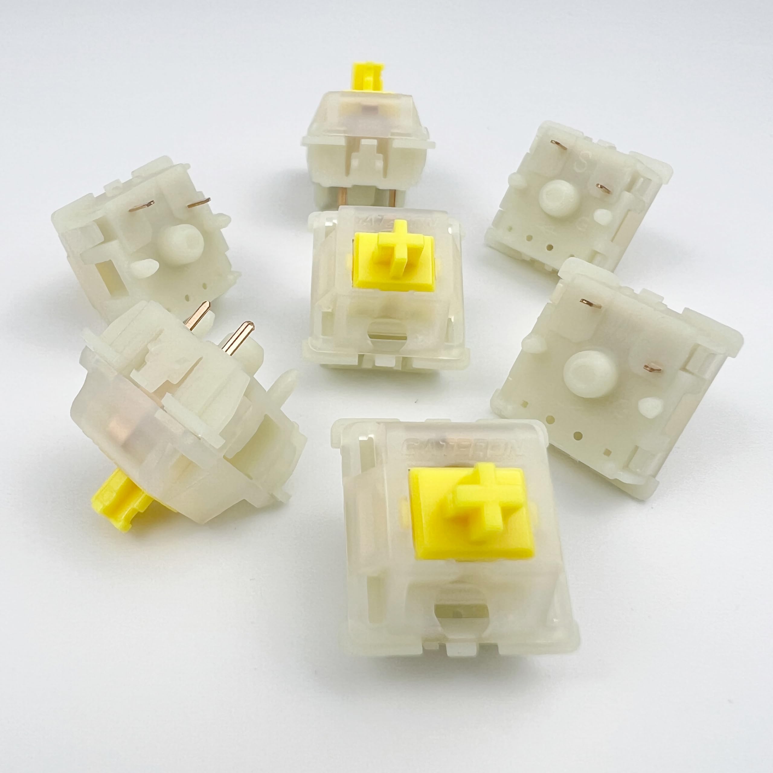 Gateron Ks 3X1 Pro V2 Milky Yellow Pre Lubed Switches 5 Pin Linear Switches Compatible With All Mx Mechanical Keyboard Game Keyb