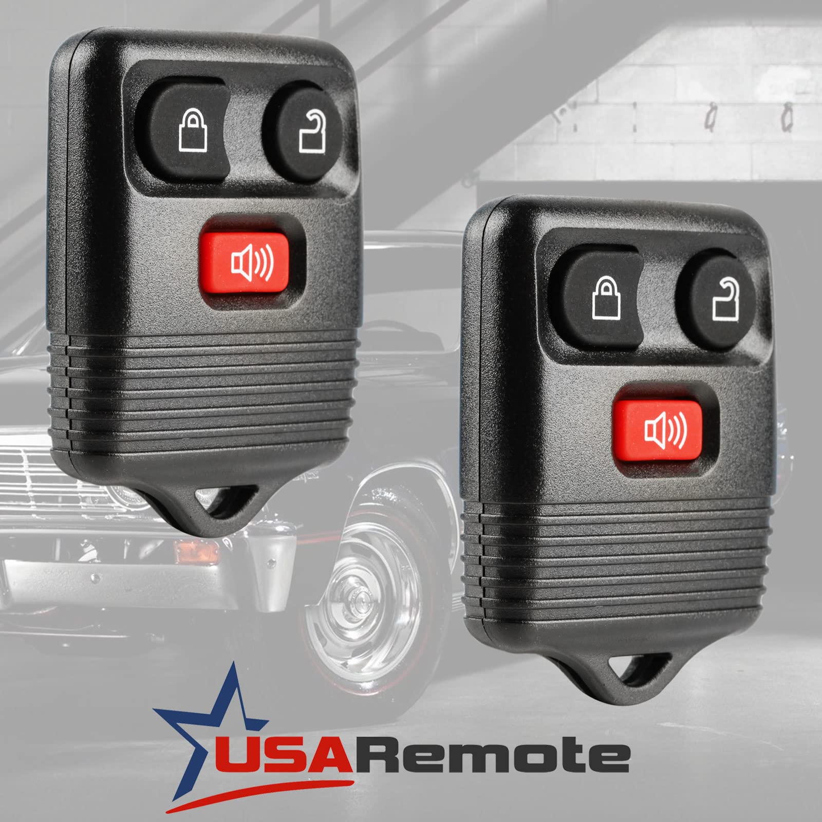 Car Key Fob Keyless Entry Remote Fits Ford, Lincoln, Mercury, Mazda With Ignition Key (Cwtwb1U331 Gq43Vt11T Cwtwb1U345 3-Btn), S