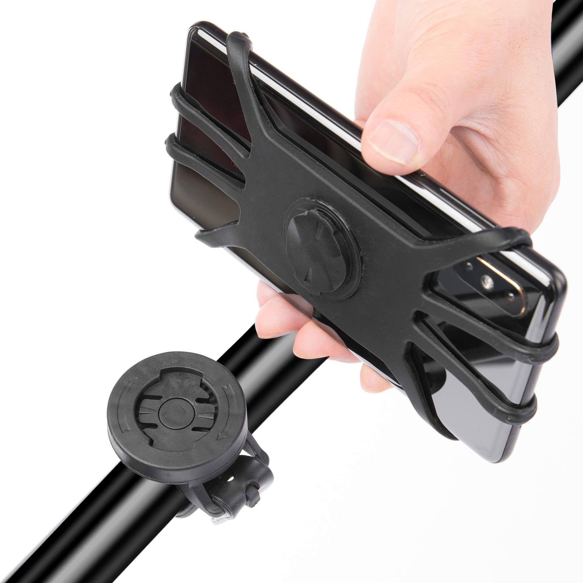 Mtb Phone Mount, Garmin Handlebar Mount Silicone Phone Holder For Iphone/Samsung/Galaxy/Lg And Compatible With All Garmin Bike G