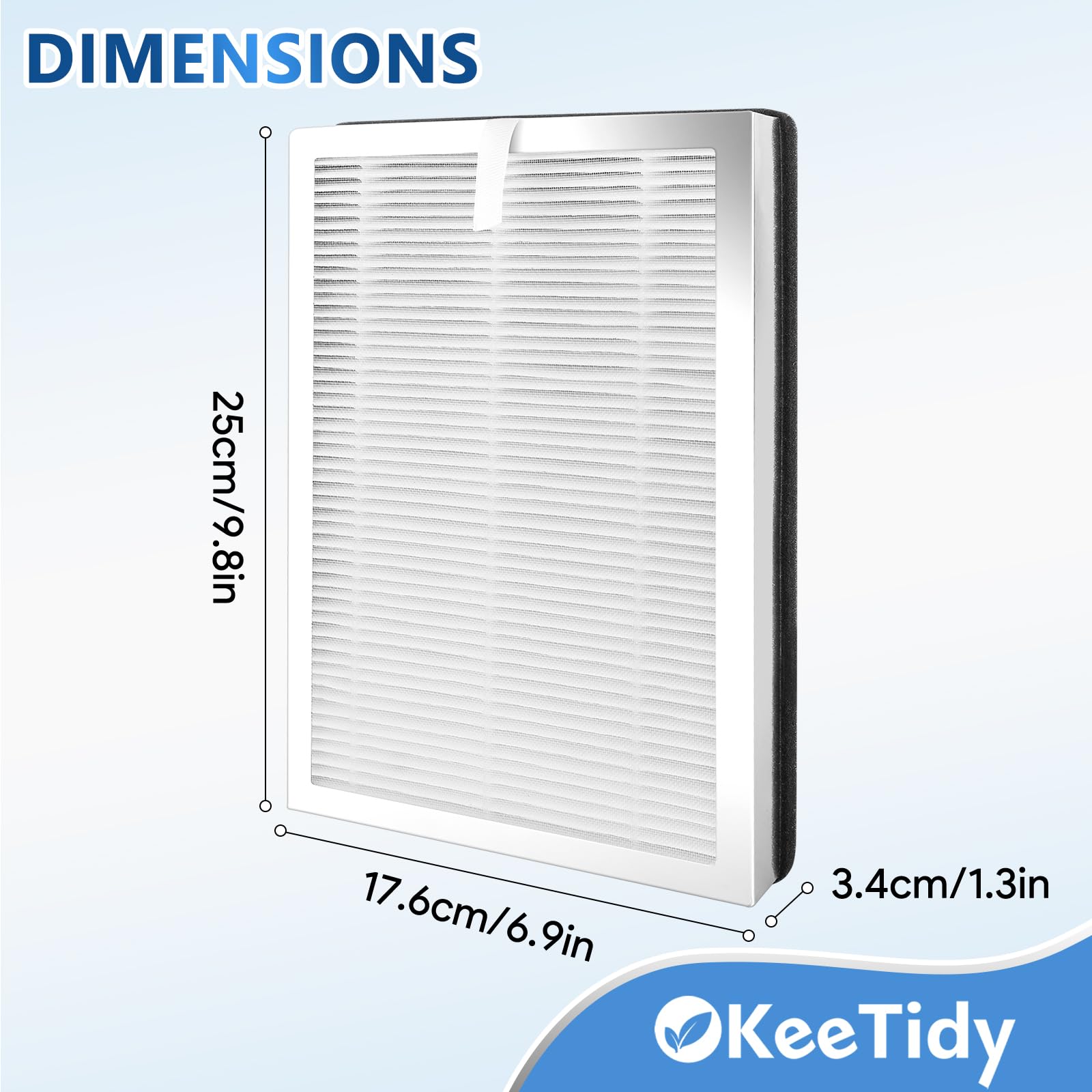 25 Replacement Filters Compatible With Ma Air Puri Fier 25 Series B1/S1/W1, H13 True Hepa And Activated Carbon Filters, 3 In 1 P