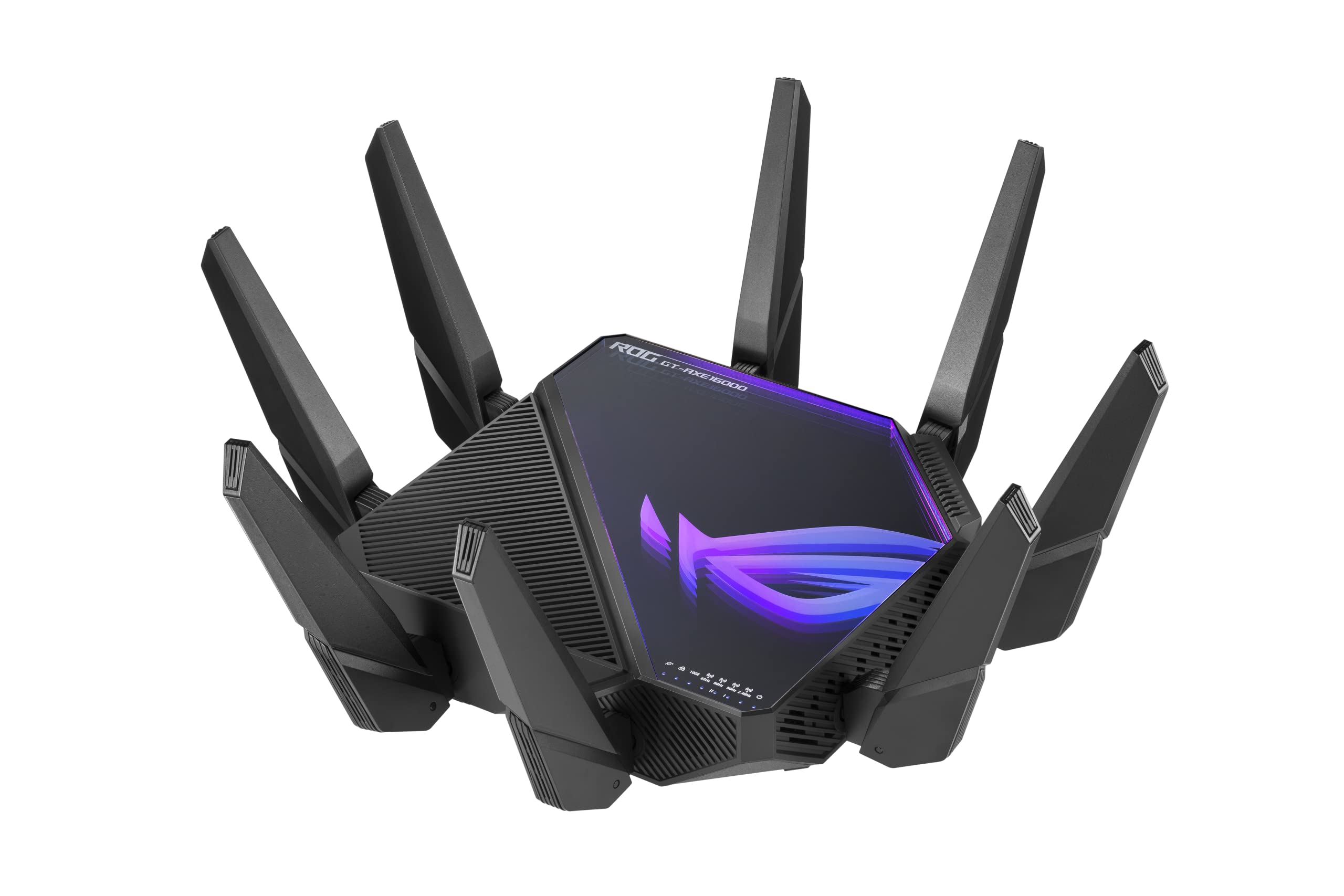 Asus Rog Rapture Gt Axe16000 Quad Band Wifi 6E Extendable Gaming Router, 6Ghz Band, Dual 10G Ports, 2.5G Wan Port, Rangeboost Pl