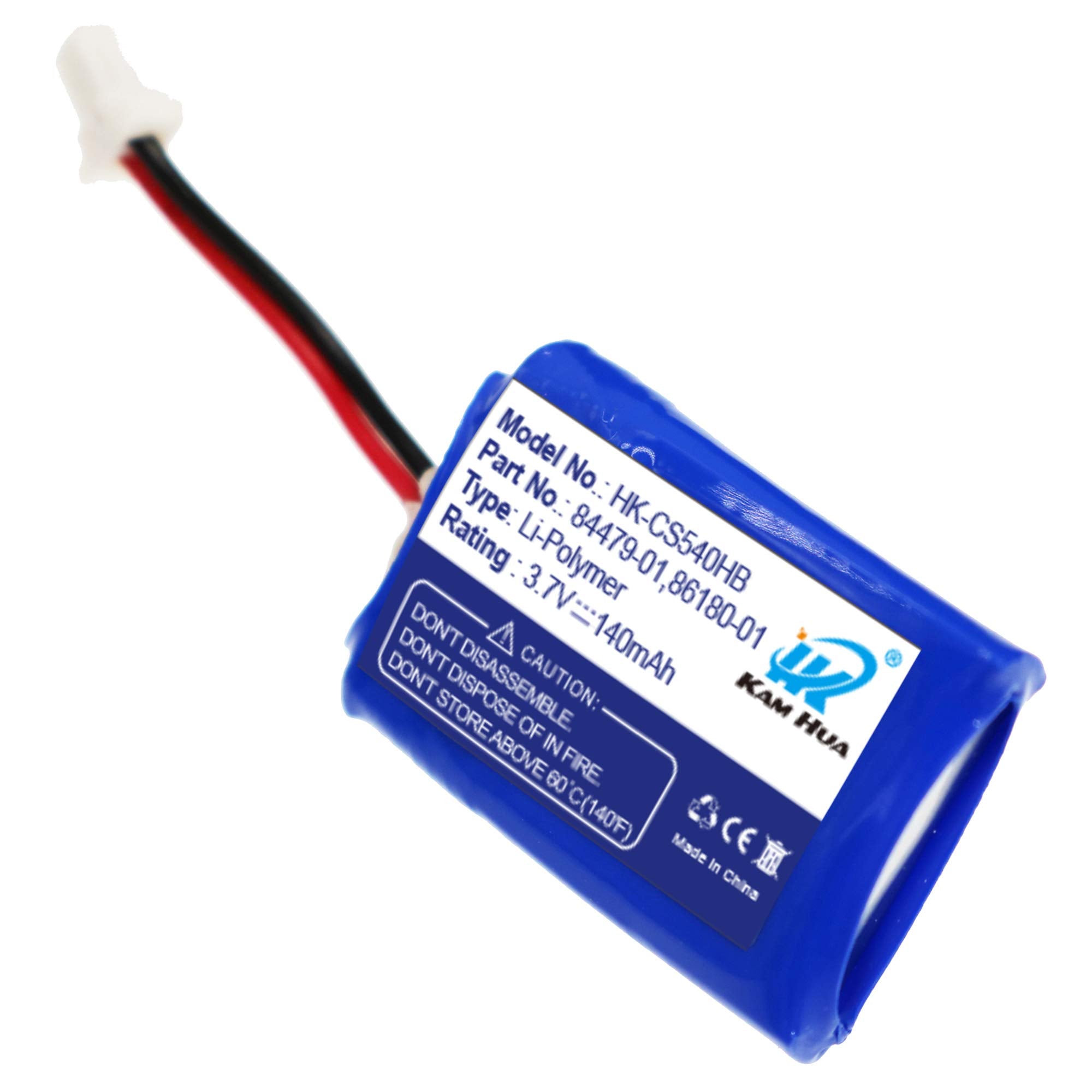 Kh Kam Hua Cs540, C054 Battery Replacement, 84479 01, 86180 01 Battery For Plantronics Cs540, C054 Headset,