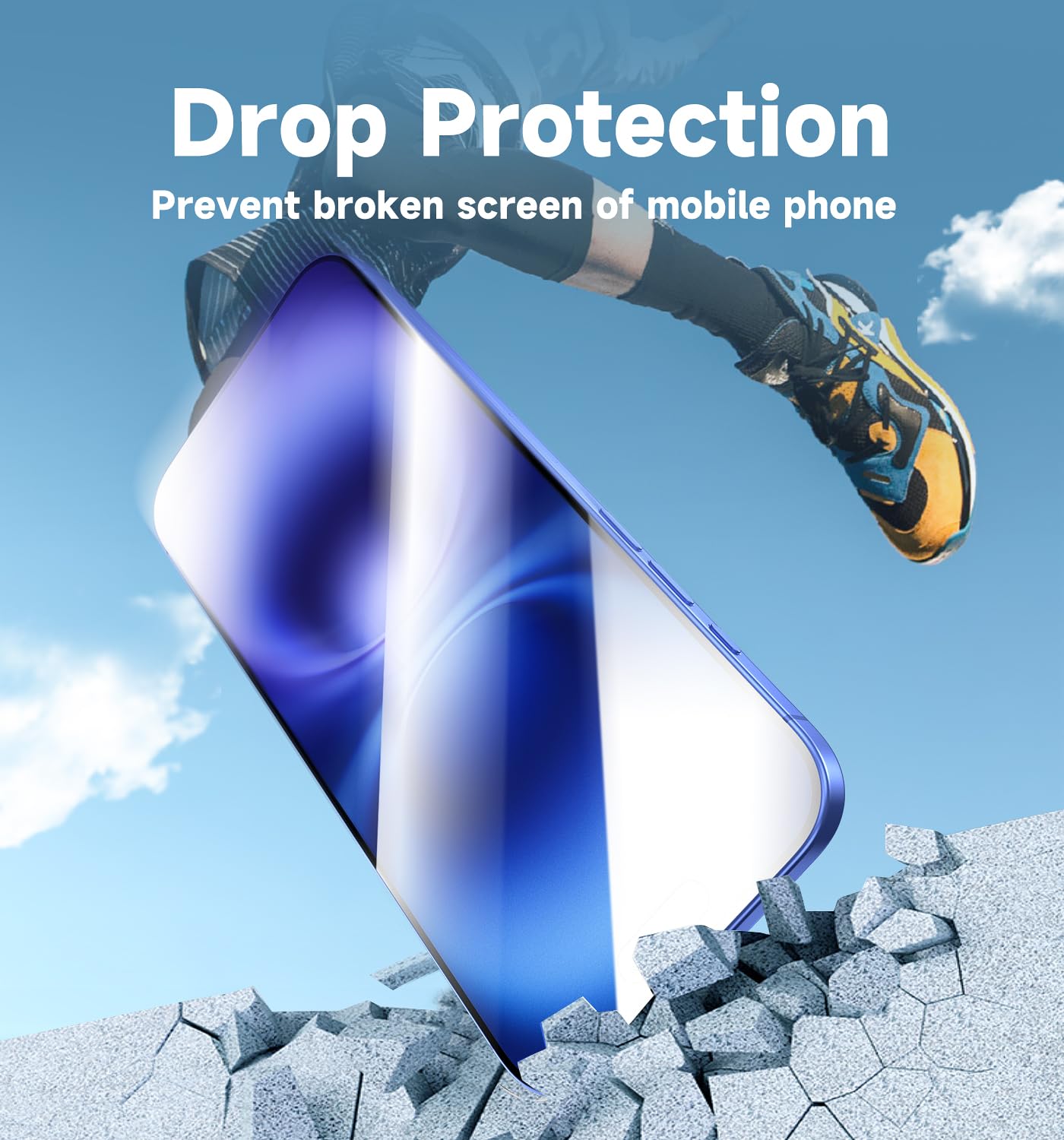 Magic John 2 Pack For Iphone 16 6.1 Inch Tempered Glass Screen Protector (Not Pro), Auto Dust Elimination, Bubble Free, Easy Ins