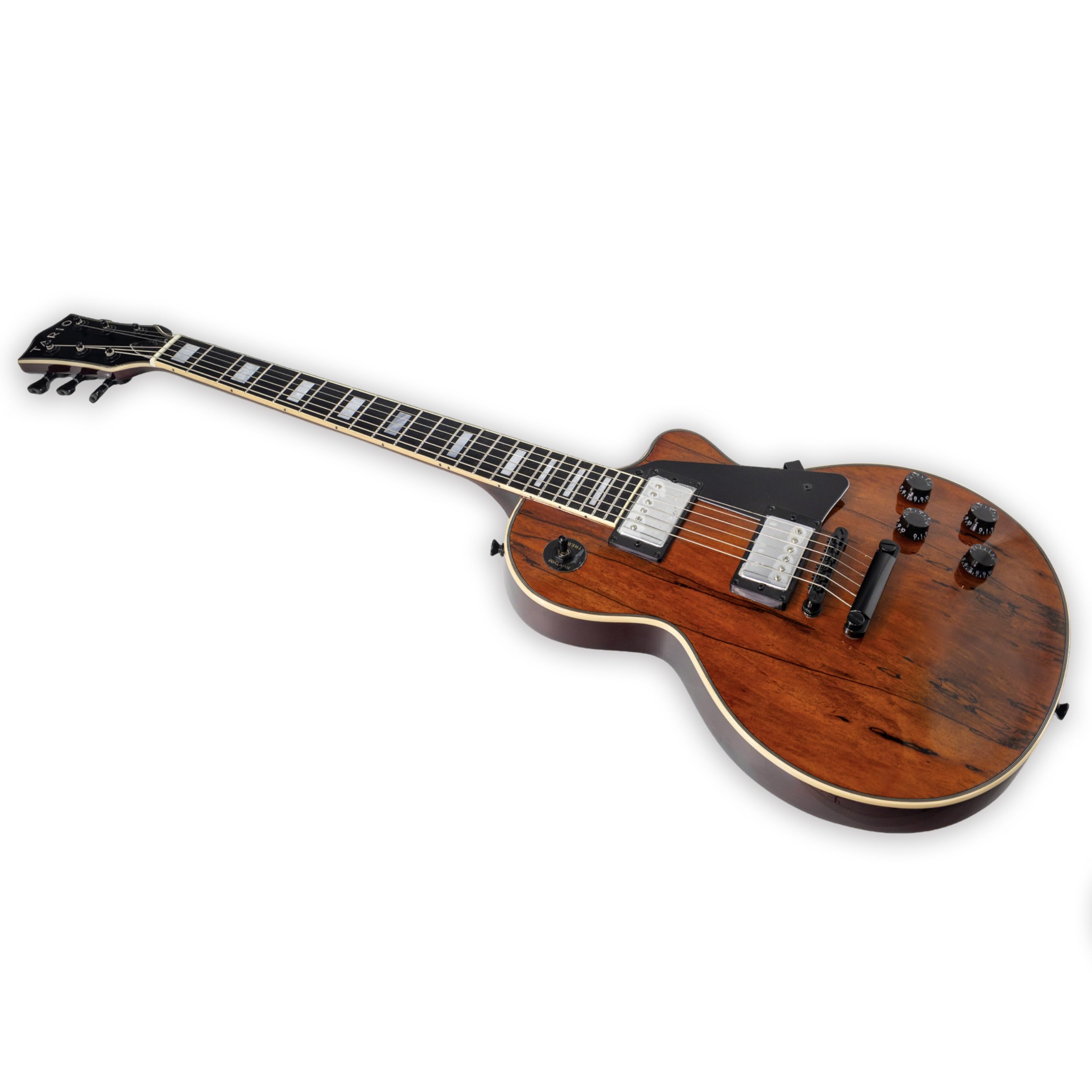 Tario Electric Guitar Spalted Maple Top With Okoume Body Maple Neck