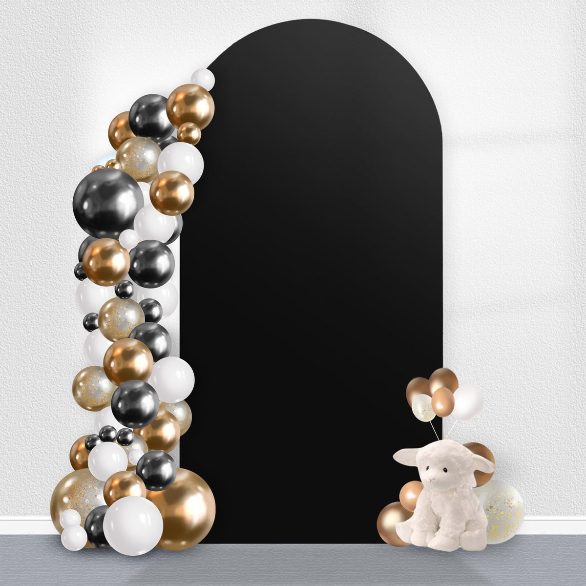 Arch Backdrop Cover, 6.6Ft Wedding Arch Cover Spandex Fitted Arch Covers Stretchy Cardboard Chiara Wall Backdrop Stand Fabric  