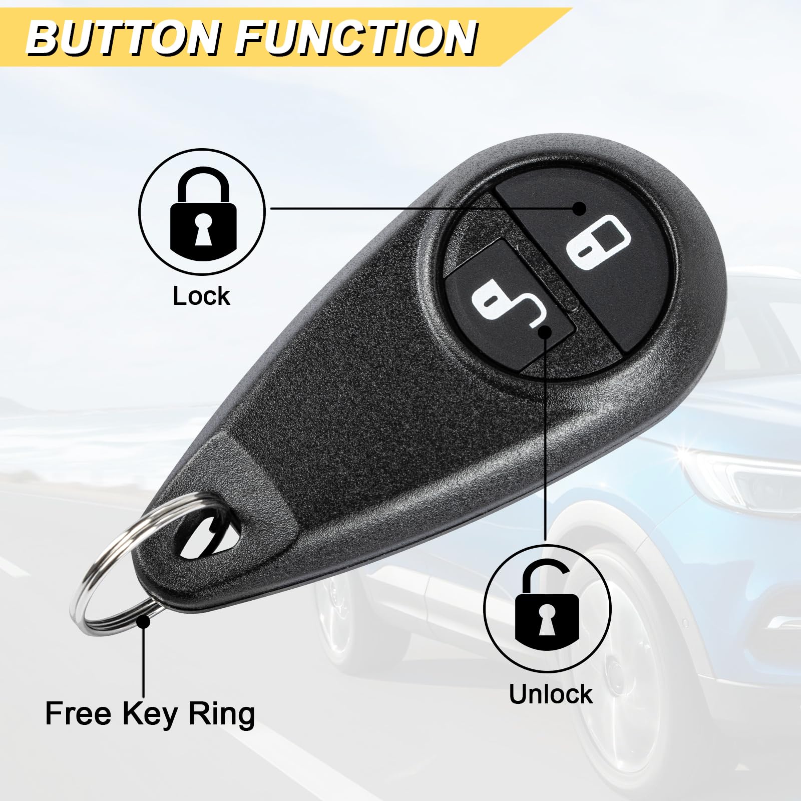 Vurkcy Key Fob Replacement For 2005-2008 Subaru Forester/ 05-07 Impreza Wrx Sti/ 2006 Baja Legacy Car Keyless Entry Remote Contr