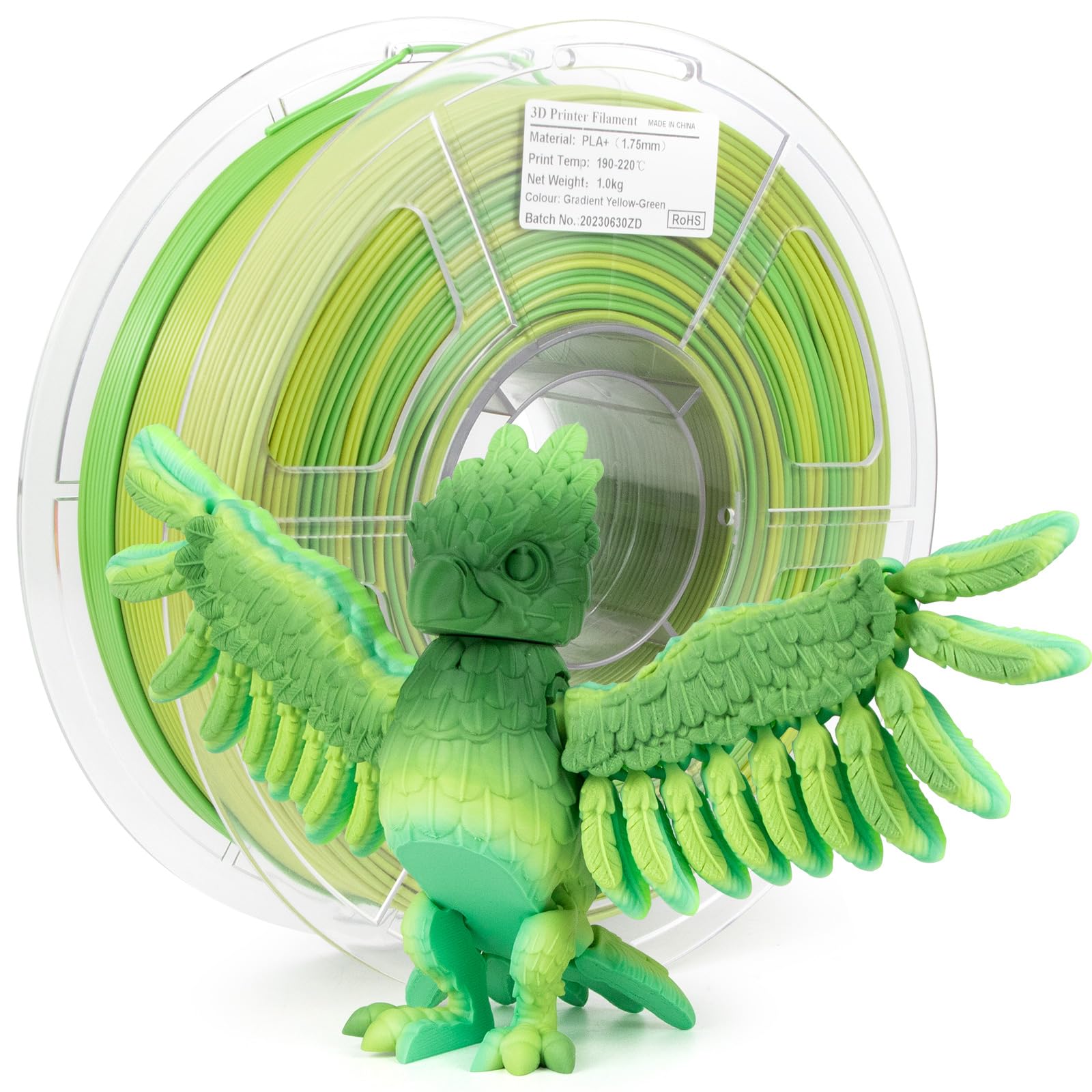 Isanmate Rainbow Pla+ Filament 1.75Mm, Fast Color Change Rainbow Filament 3D Printing Filament, Multicolor Color Changing Rainbo