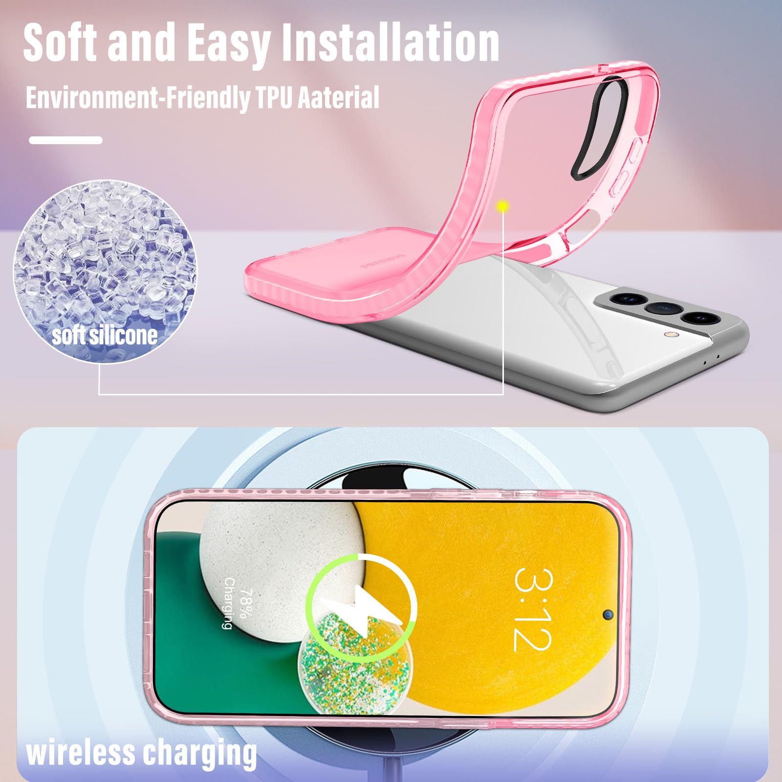 Toycamp Case For Samsung Galaxy S21, Cute Design For Women Girls Girly Boys Teens Skeleton Skull Cartoon Print Case, (6.2 Inch),