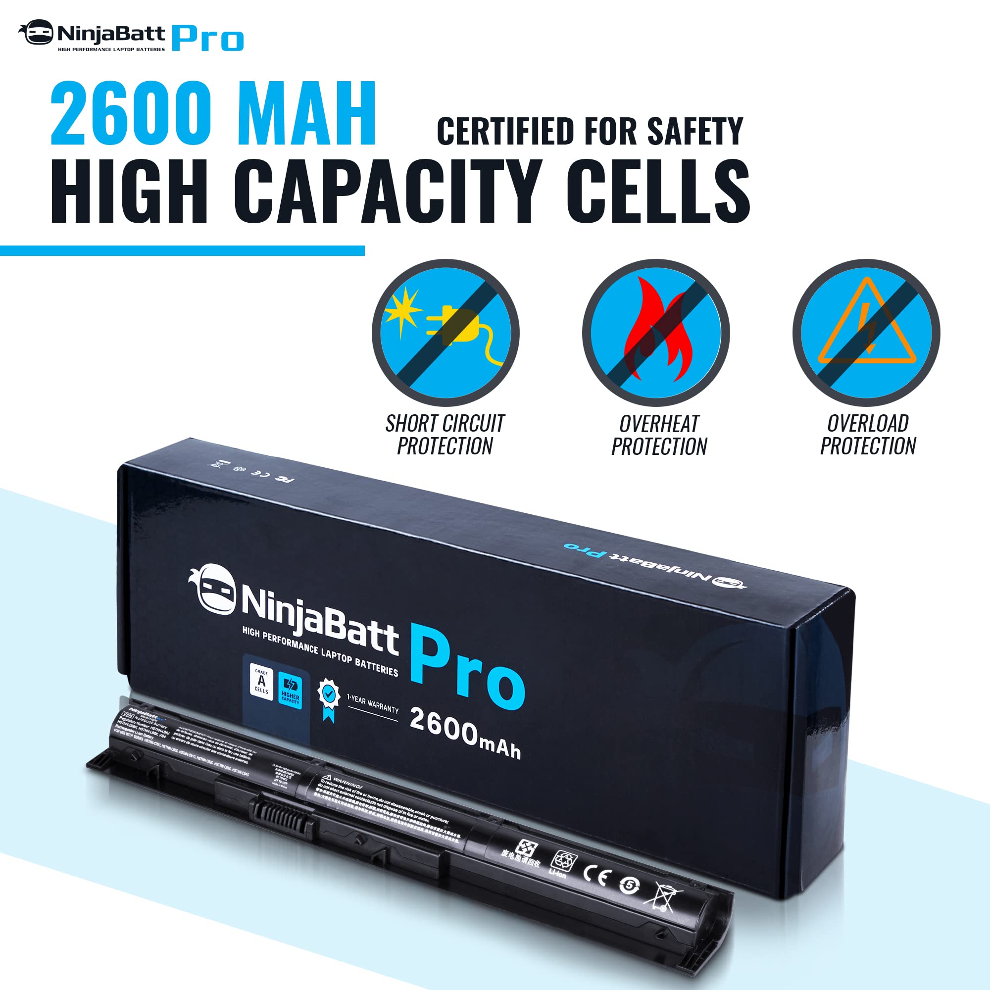 Ninjabatt Pro Battery For Hp 756743 001 V104 Vi04 756744 001 756478 422 756478 851 756745 001 756479 421 756480 421 450 G2 450 G