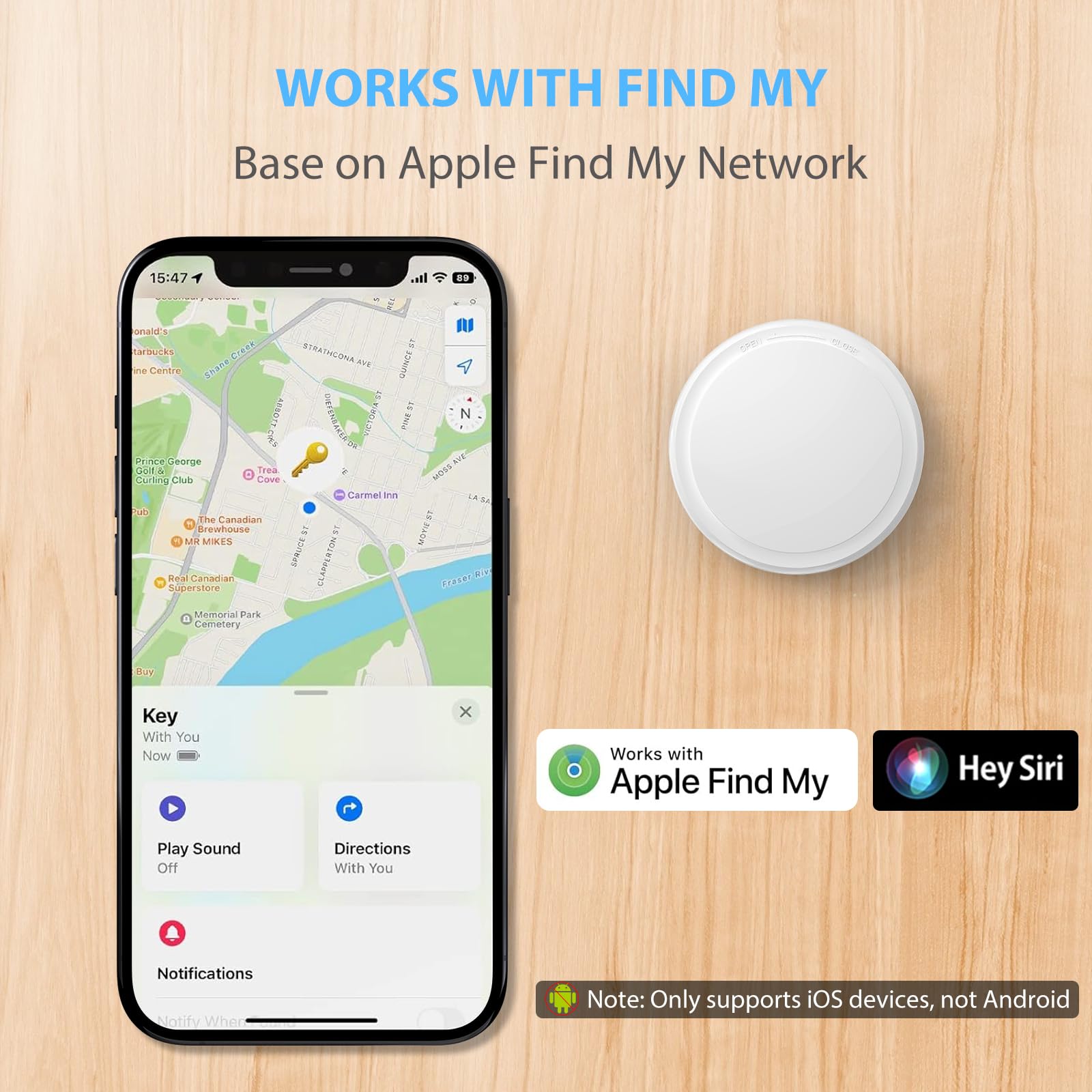 Air Tags 4 Pack Item Finders, Key Finder Luggage Tracker With Key Chain And Waterproof Case, Works With Apple Find My (Ios Only)