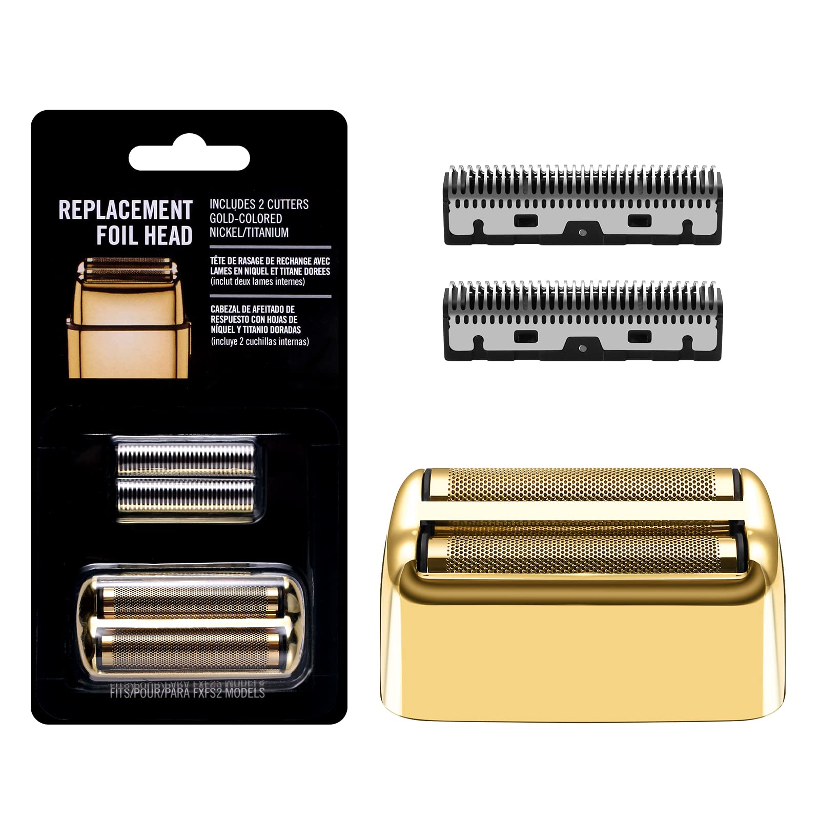 Replacement Foil And Cutters For Babylisspro Barberology Double Foil Shaver, Replacement Foil For Babylisspro Barberology Fxfs2