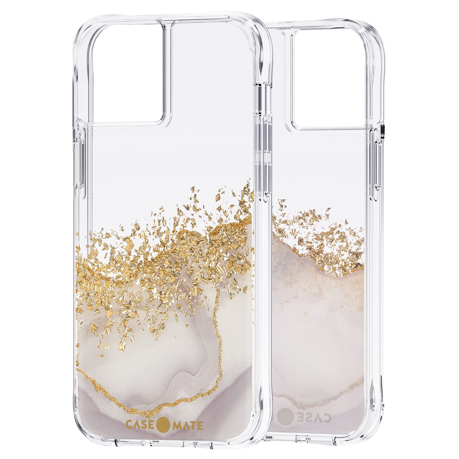 Case Mate Iphone 13 Case   Karat Marble [10Ft Drop Protection] [Wireless Charging Compatible] Luxury Cover With Cute Bling Spark