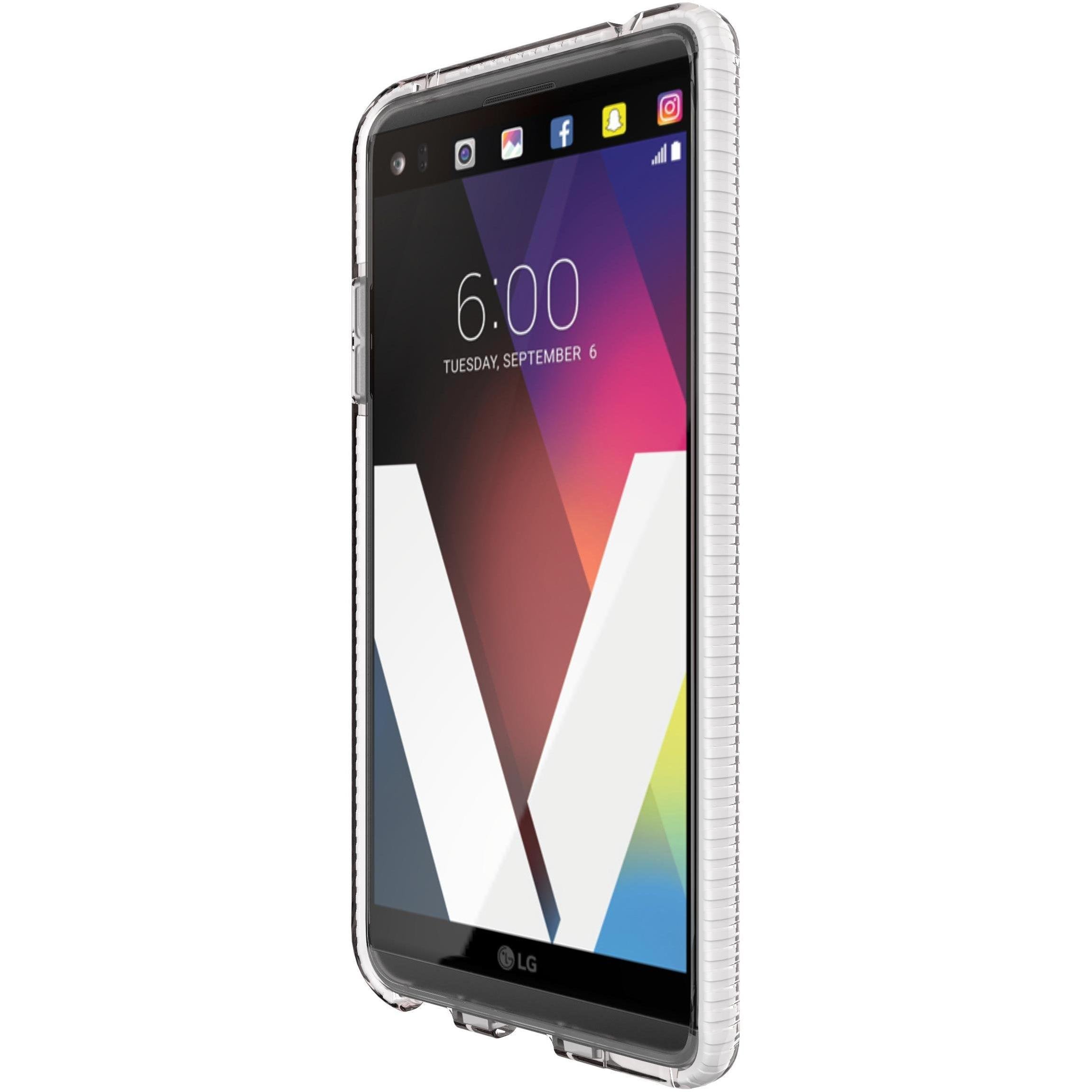 Tech21 Evo Check Case For Lg V20 - Clear/White