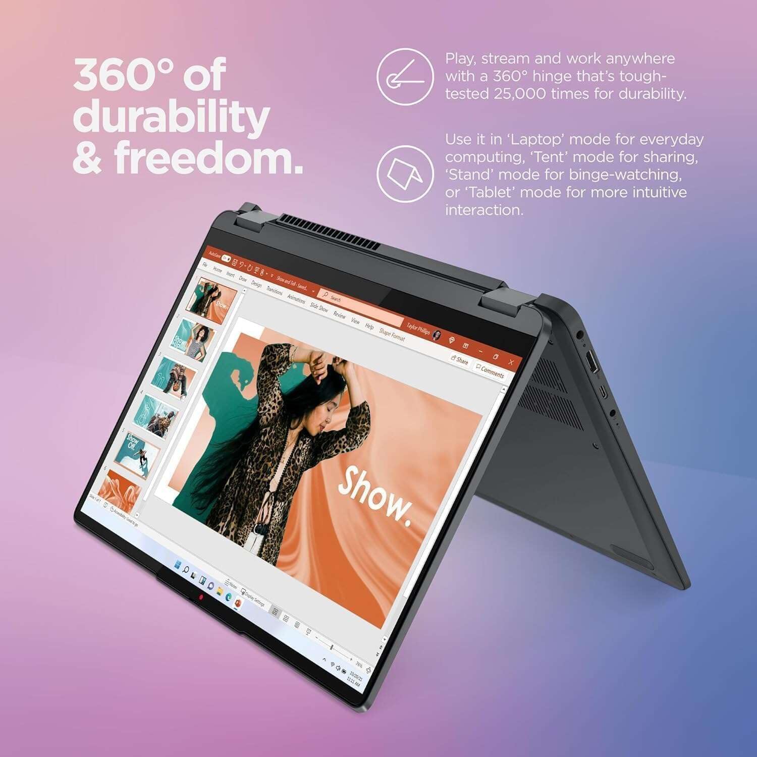Lenovo Flex 5I 2-In-1 Laptop - 14 Fhd Touchscreen, Intel 10-Core I5-1235U, 8Gb Ram, 512Gb Ssd+ 64Gb Sd Card, Intel Iris Xe Graph