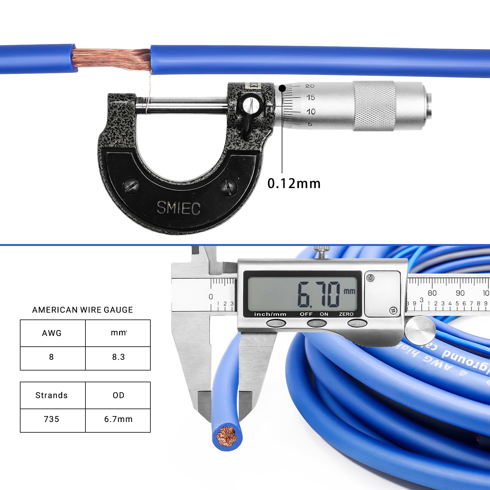 Recoil True 8 Gauge Complete Cca Amplifier Wiring Kits With Ofc Rca Cable, Power Cables, Ground Cables, Turn On Wire, Speaker Wi