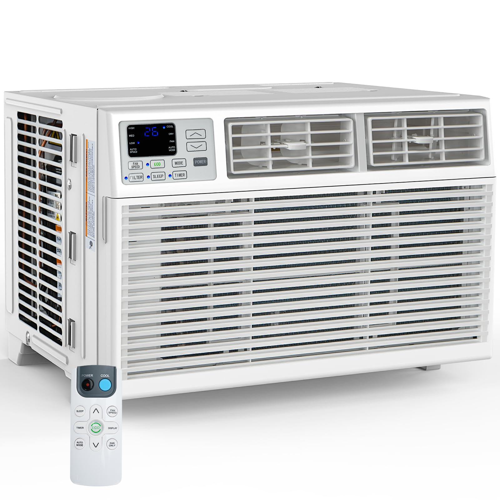 Electactic Window Air Conditioner, 12000 Btu Window Ac Unit, Cooling Room 550Sq.Ft, Fast Cooling, 24H Timer, Dehumidifier Mo, En
