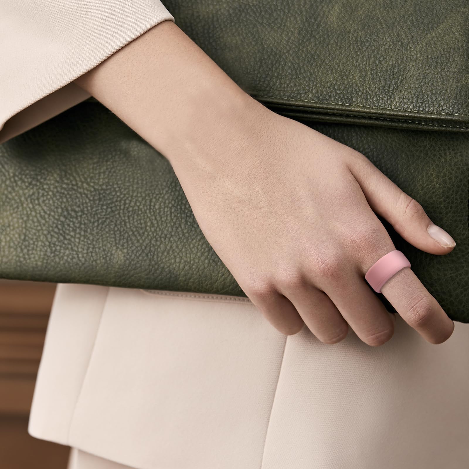 Newjourney Silicone Cover Compatible With Oura Ring Gen 4/3, Ultrahuman Ring Air, 8 Pack Anti Scratch Elastic Silicone Protector