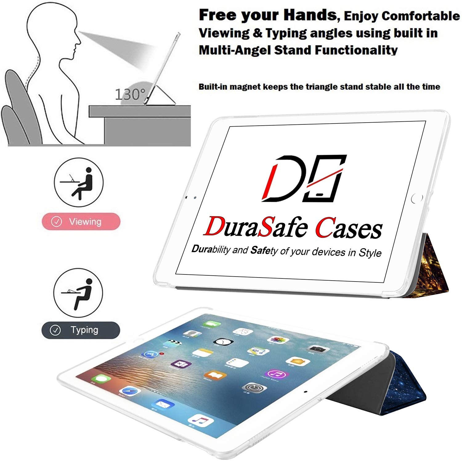 Durasafe Cases For Ipad 7Th 8Th 9Th Gen 2019/2020 / 2021 10.2 Inch [Ipad 9 8 7 ] A2602 A2270 A2197 Mw762Ll/A Mw742Ll/A Mylc2Ll/A