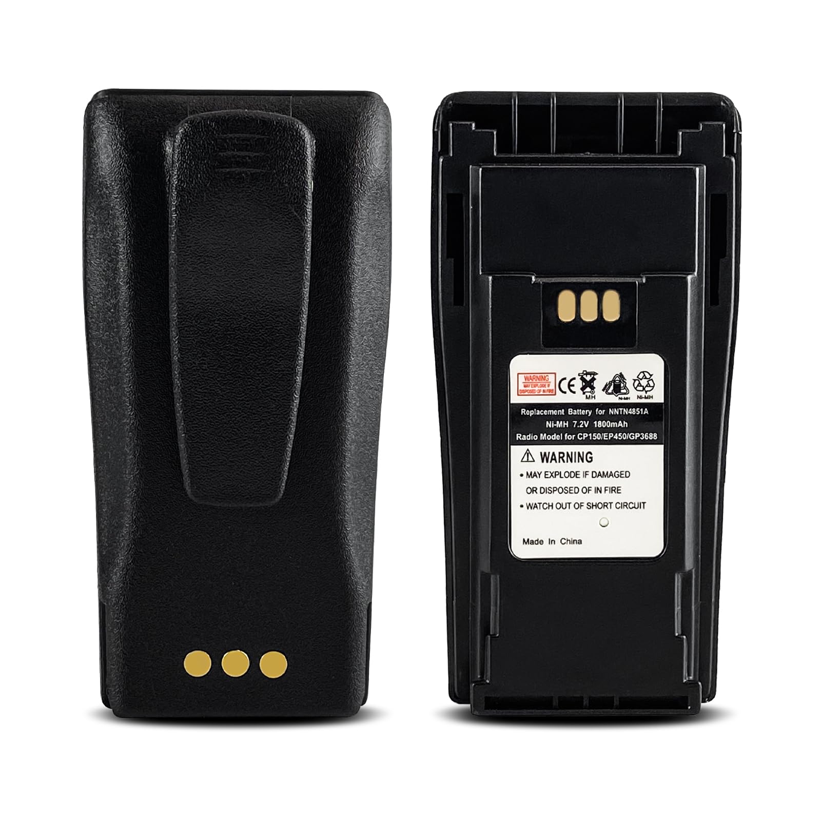 Jintion Nntn4851 1800Mah Ni Mh Battery Compatible For Motorola Cp200 Cp200D Pr400 Ep450 Ep450S Dep450 Cp140 Cp160 Cp180 Cp250 Gp