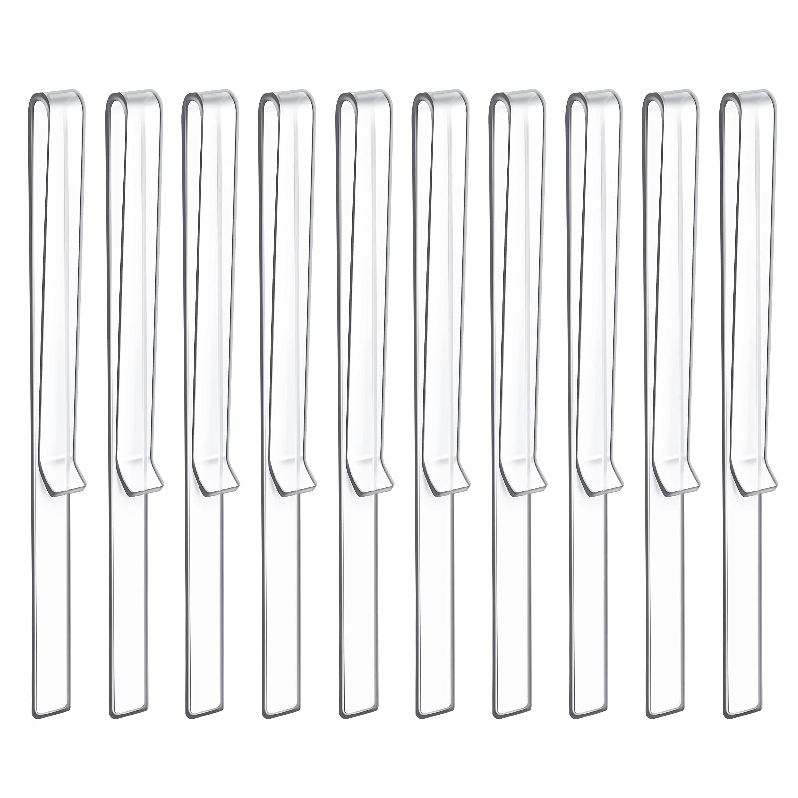 Savita 10 Pcs Music Stand Clips, Clear Acrylic Music Holder Clip Book Page Clip For Wind For Musician Composer Outdoor Gig Rehea