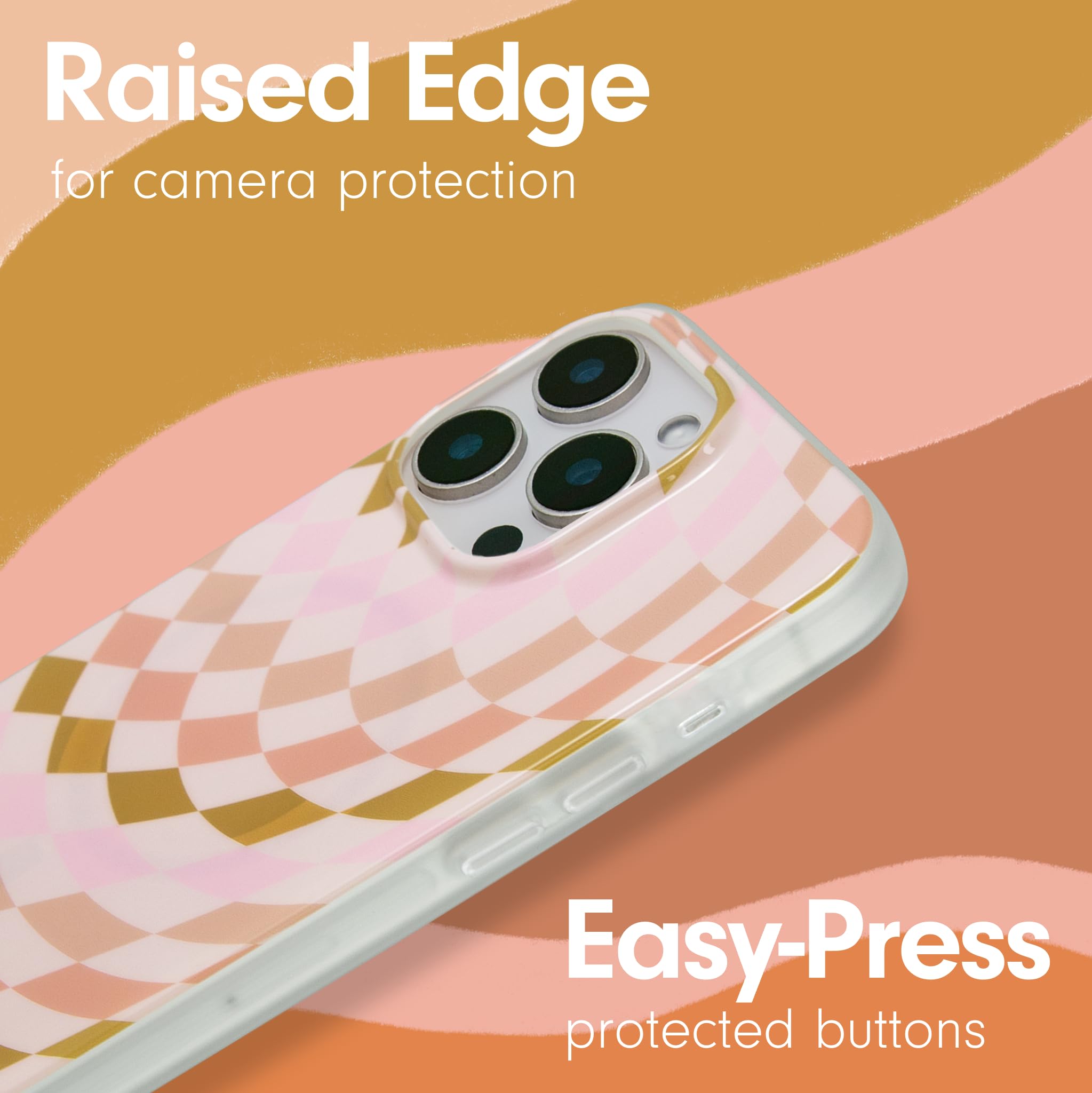 Sonix Case For Iphone 16 Pro | Compatible With Magsafe | 10Ft Drop Tested | Checkered Neutrals