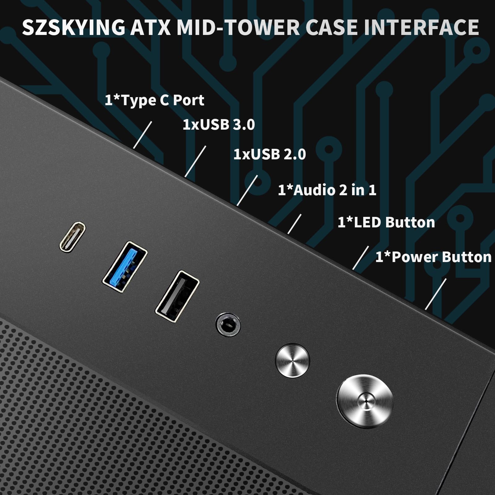 Pc Gaming Case With 9Pcs Argb Fans,Atx Mid-Tower Control Remote,Gaming Atx Case 360Mm Radiator Support,Pc Case Tempered Glass Fr