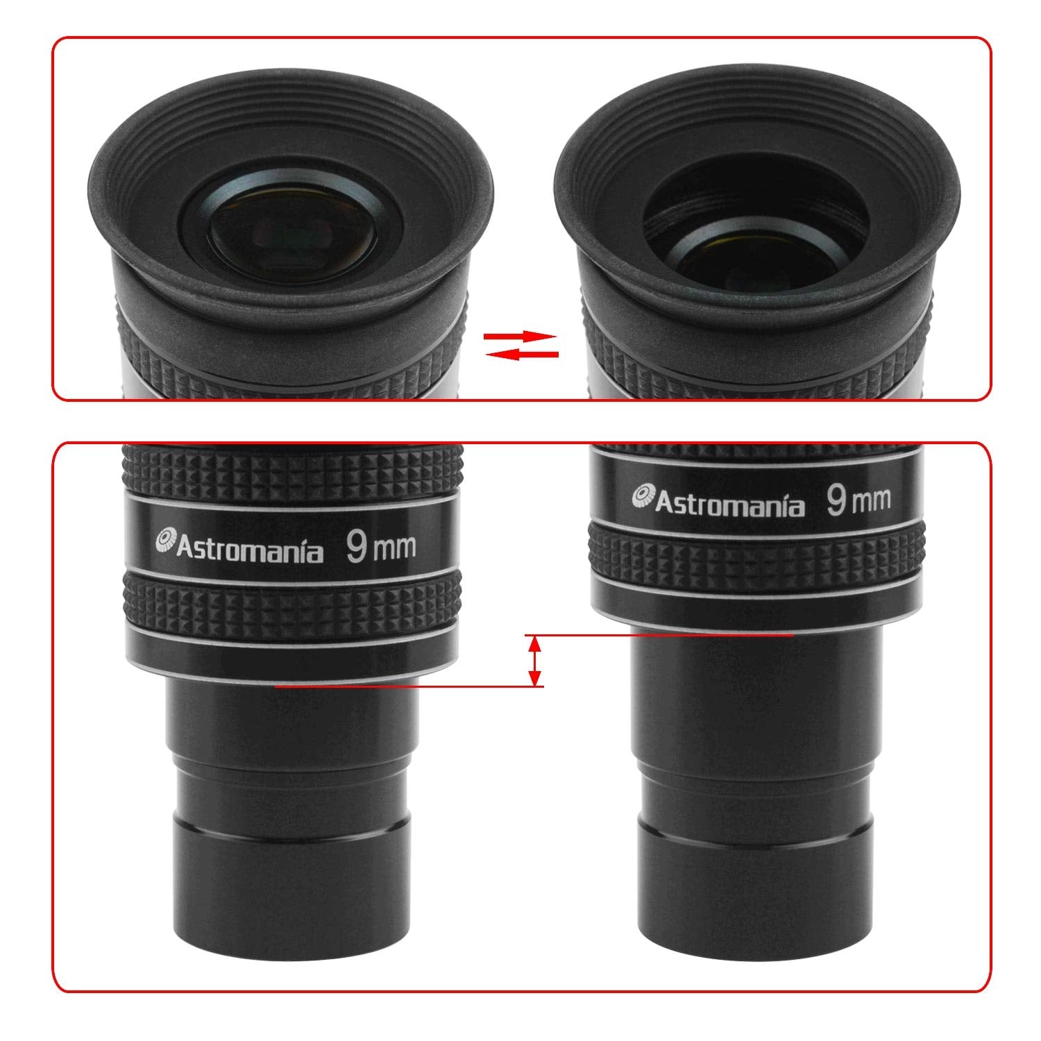 Astromania 1.25'' 9Mm 58 Degree Planetary Eyepiece For Telescope