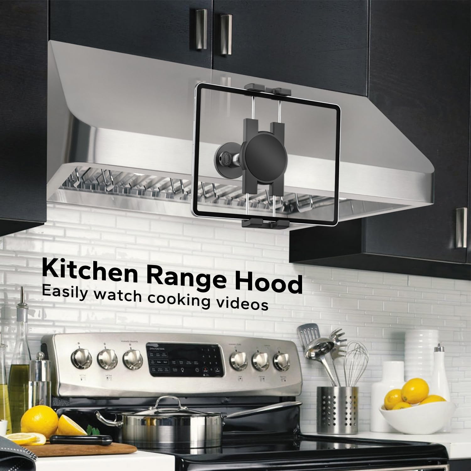 Magnetic Tablet Holder, Metal Ipad Magnetic Mount For Fridge/Metal Surface/Cabinet/Whiteboard/Gym Equipment/Warehouse, Compatibl