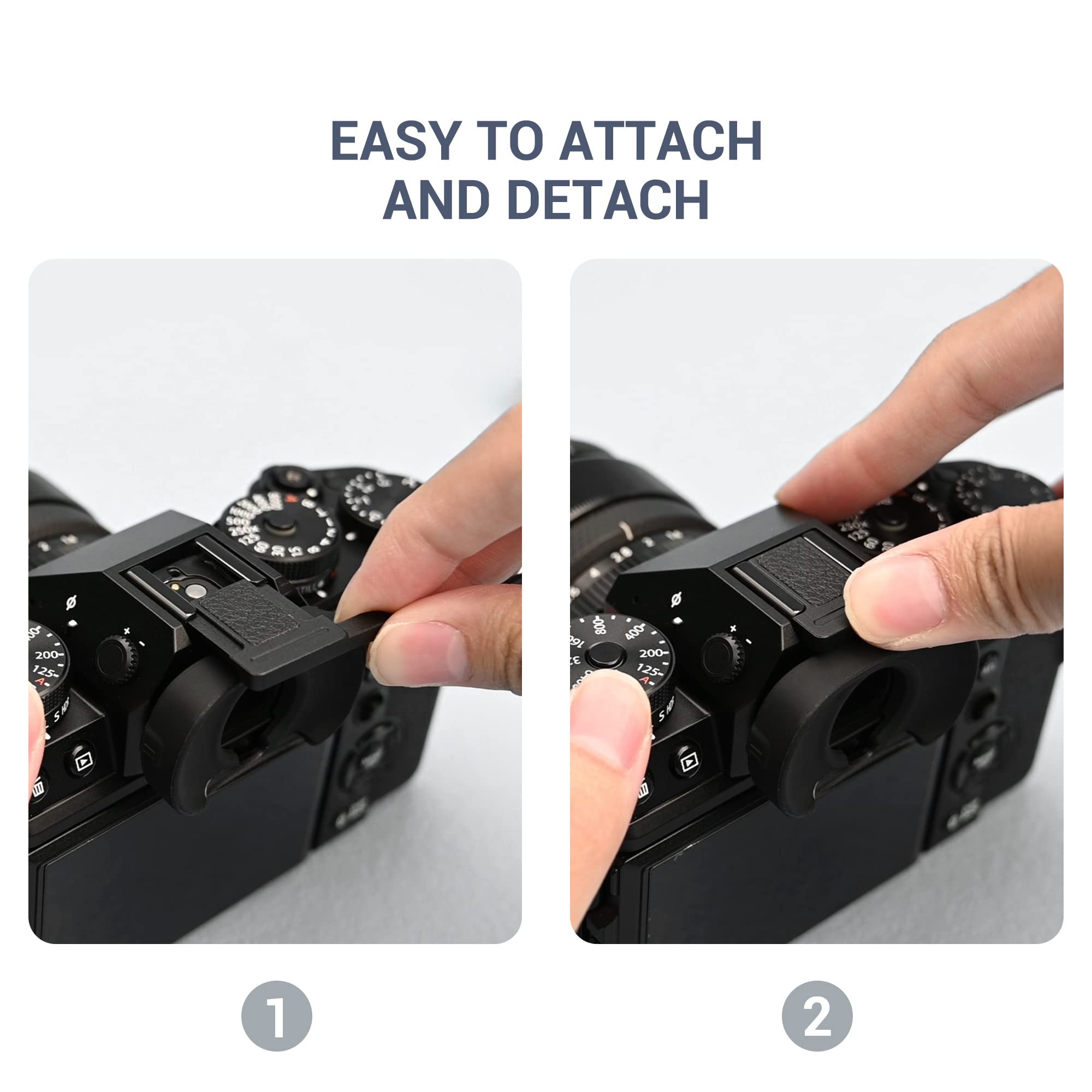 Jjc Metal Thumb Up Grip For Fujifilm Fuji X T5 Xt5 X T4 Xt4 X T3 Xt3 Camera, Hot Shoe Thumb Rest Support For Easier Handling & S