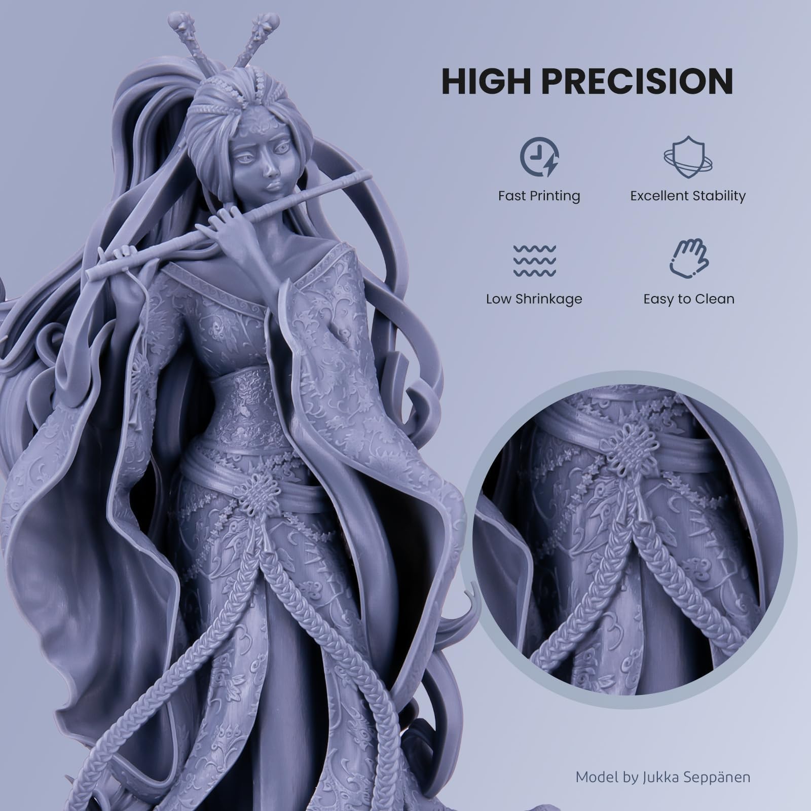 Elegoo Water Washable 3D Printer Resin Uv Curing Resin 405Nm Standard Photopolymer Resin For Mars Saturn Jupiter Msla Dlp Lcd 3D