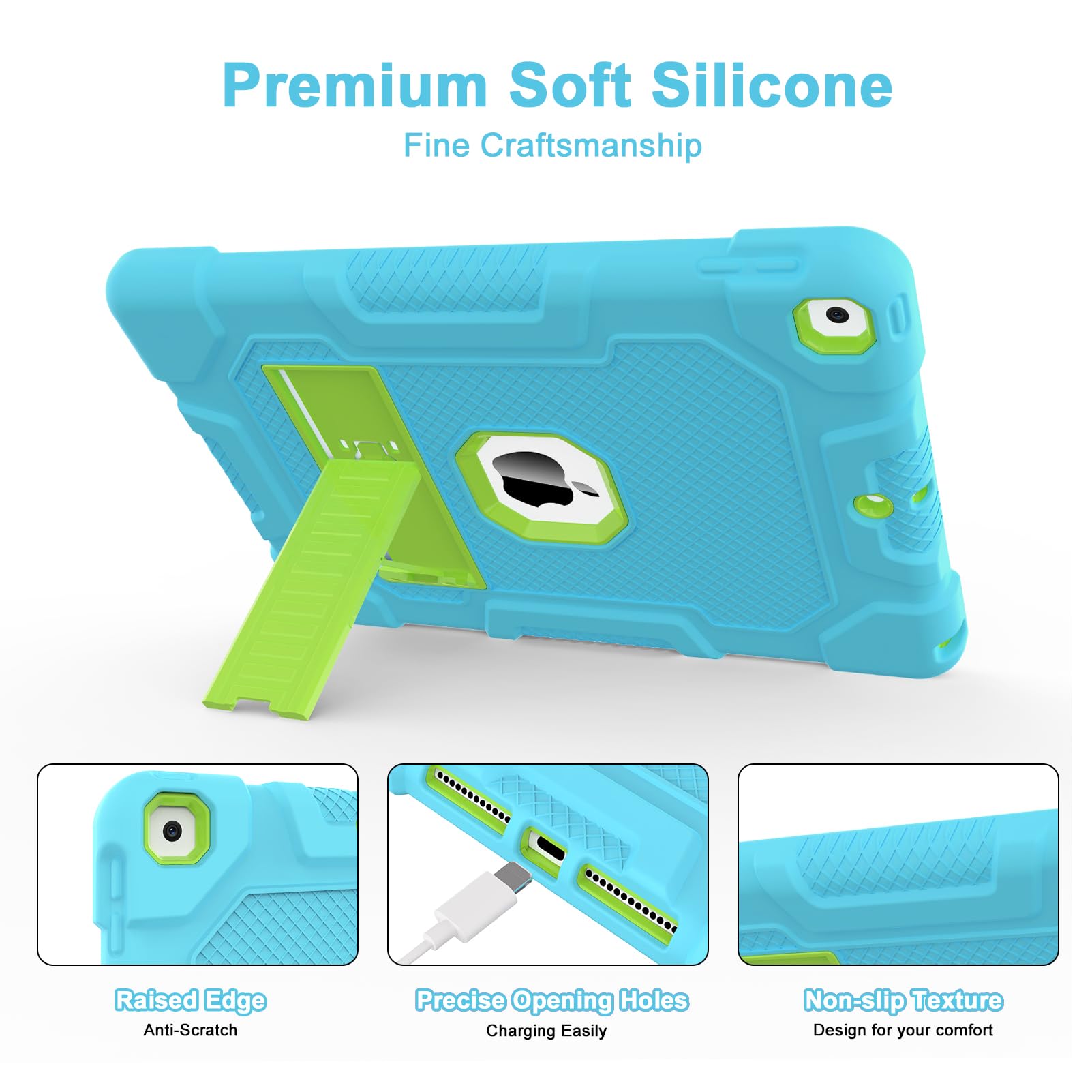 Timism Case For Ipad 9Th/8Th/7Th Generation 2021/2020/2019 (10.2 Inch), Heavy Duty Military Grade Shockproof Rugged Protective 1