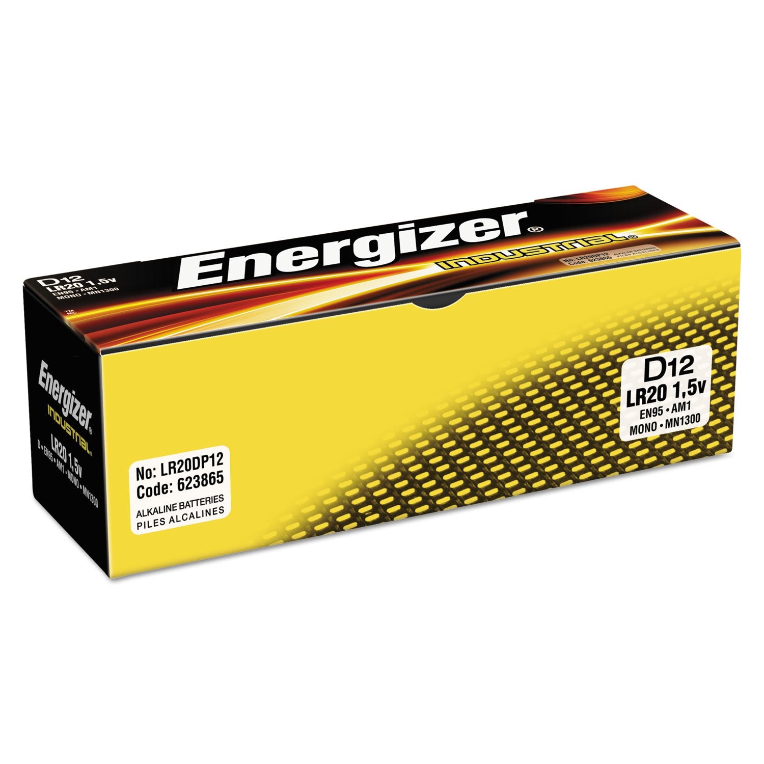 Energizer 12Pk D Industrial Battery Commercial Only