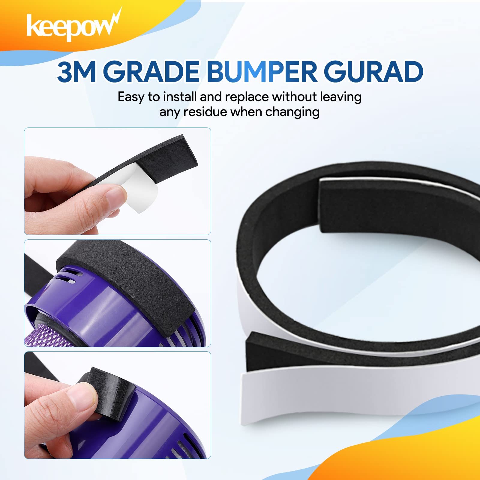 Keepow Bumper Guard Compatible With Roomba Robot Vacuum 671 675 500 600 700 800 Series