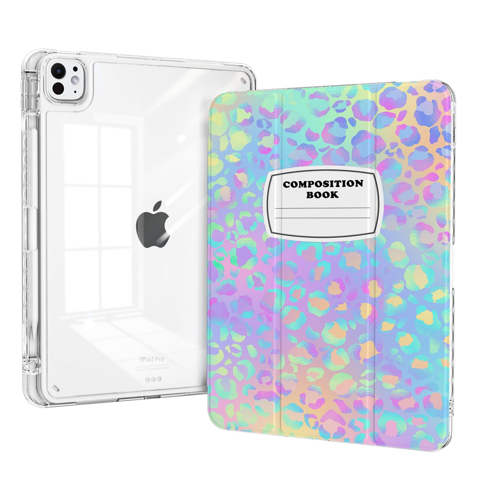 Piznernico Slim Trifold Case For Ipad Pro 11 Inch M4 5Th Generation 2024 (Model: A2836/A2837/A3006) With Pencil Holder, Shockpro