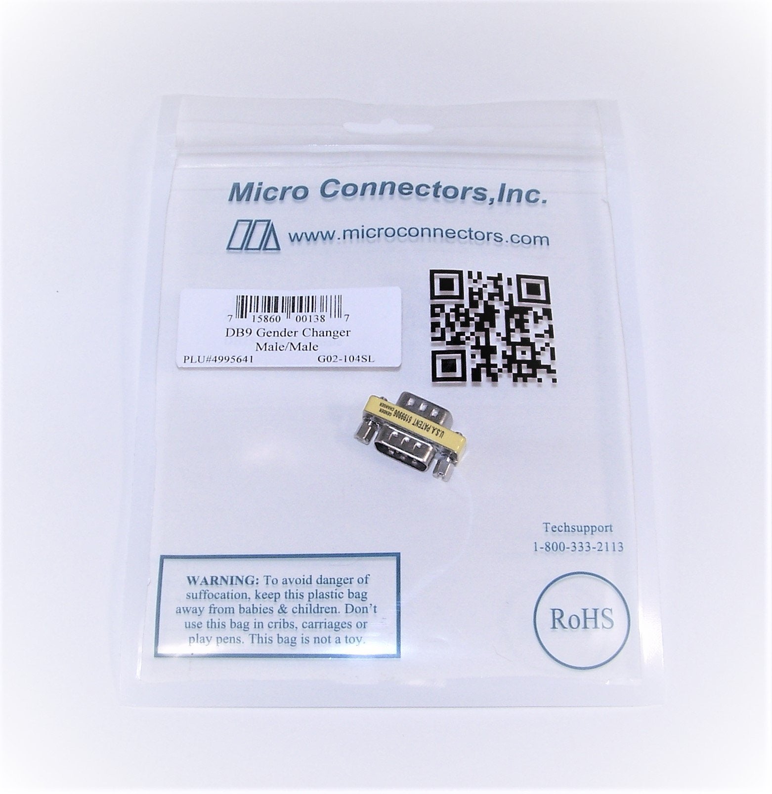 Micro Connectors Gender Changer Db9M To Db9M