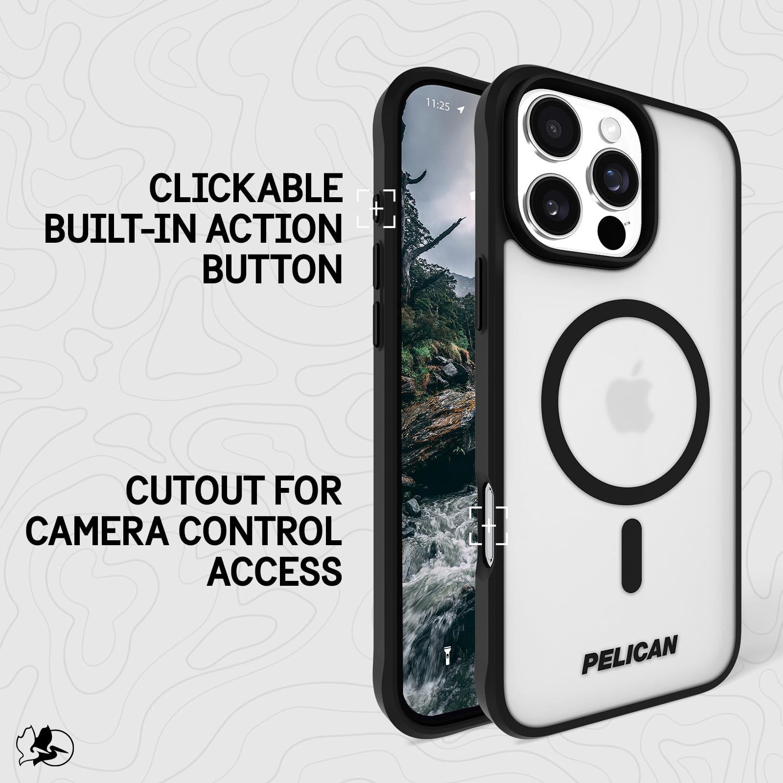Pelican Ranger Iphone 16 Pro Case [Compatible With Magsafe] Rugged Magnetic Phone Case With 12Ft Military Grade Drop Protection