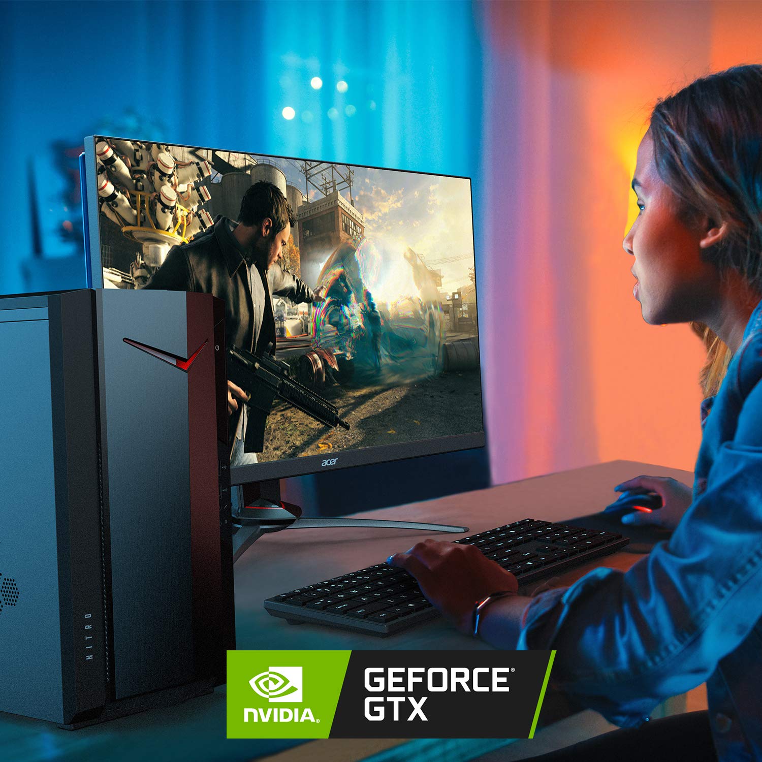 Acer Nitro 50 N50 620 Ua91 Gaming Desktop | 11Th Gen Intel Core I5 11400F 6 Core Processor | Nvidia Geforce Gtx 1650 | 8Gb Ddr4