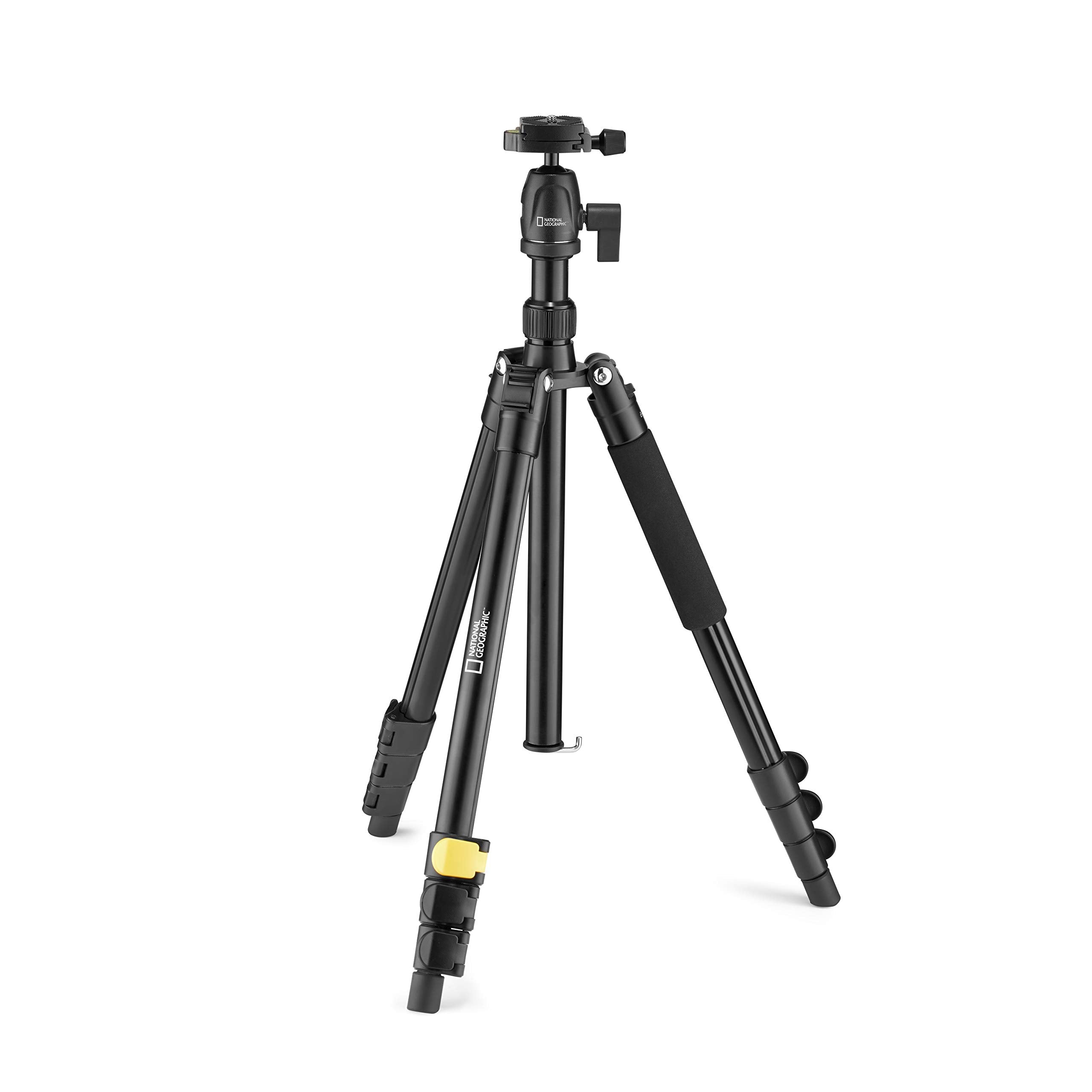 National Geographic Travel Photo Tripod Kit With Monopod, Aluminium, 4 Section Legs, Lever Locks, Load Up 6Kg, Carrying Bag, Ball Head, Quick Release, Ngtr001L